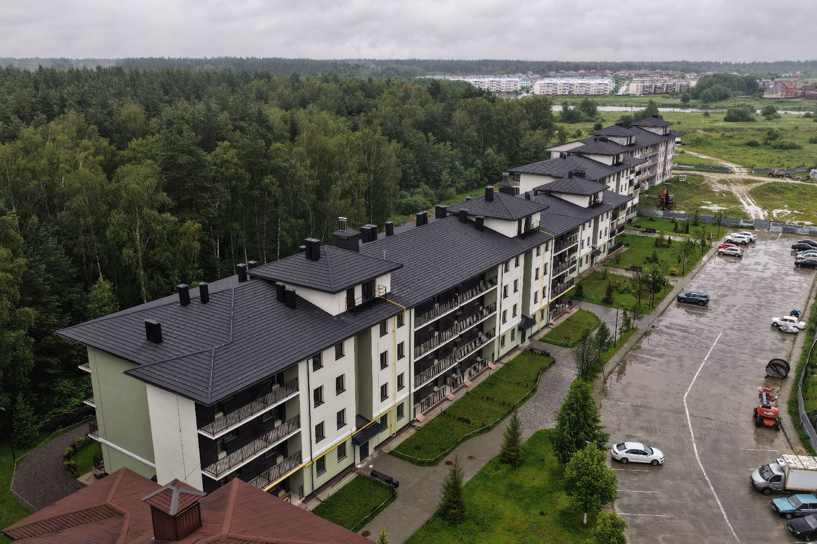 видео с коптера, новый дом в егорьевске,