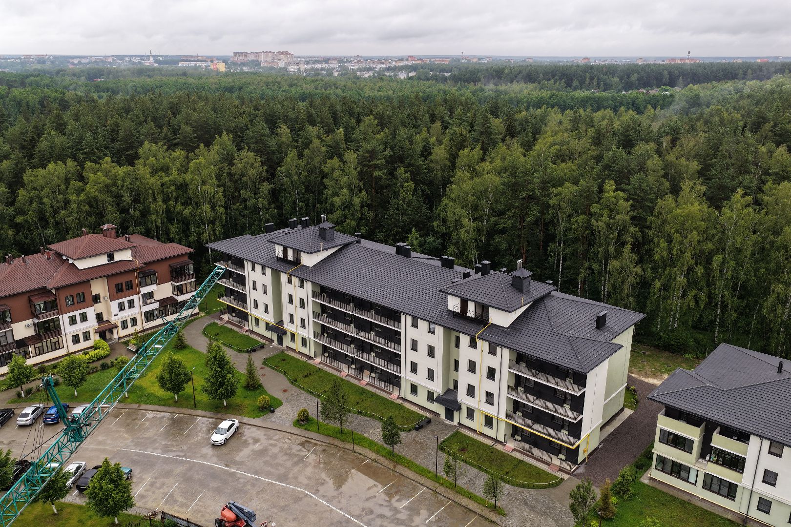 видео с коптера, новый дом в егорьевске,