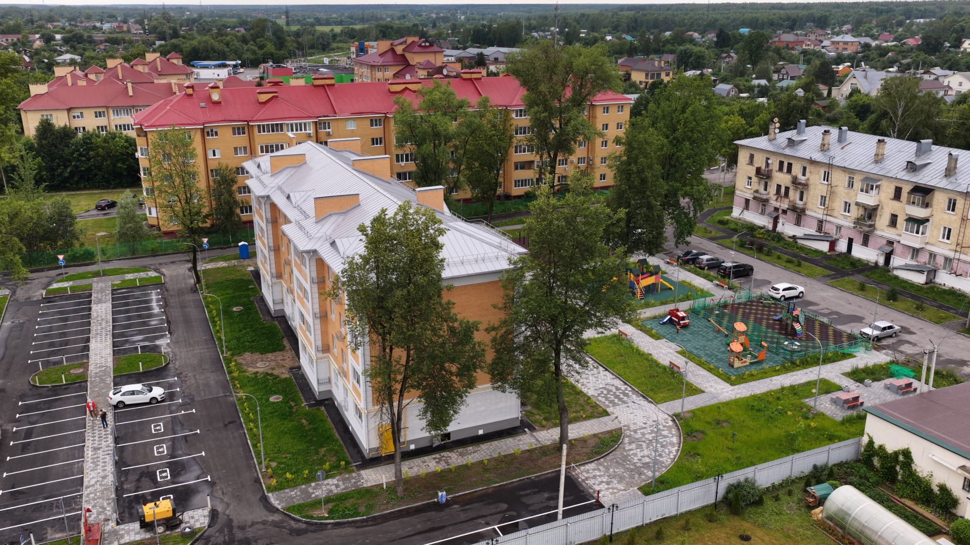 видео с коптера, дом для переселенцев егорьевск, новый дом в егорьевске,