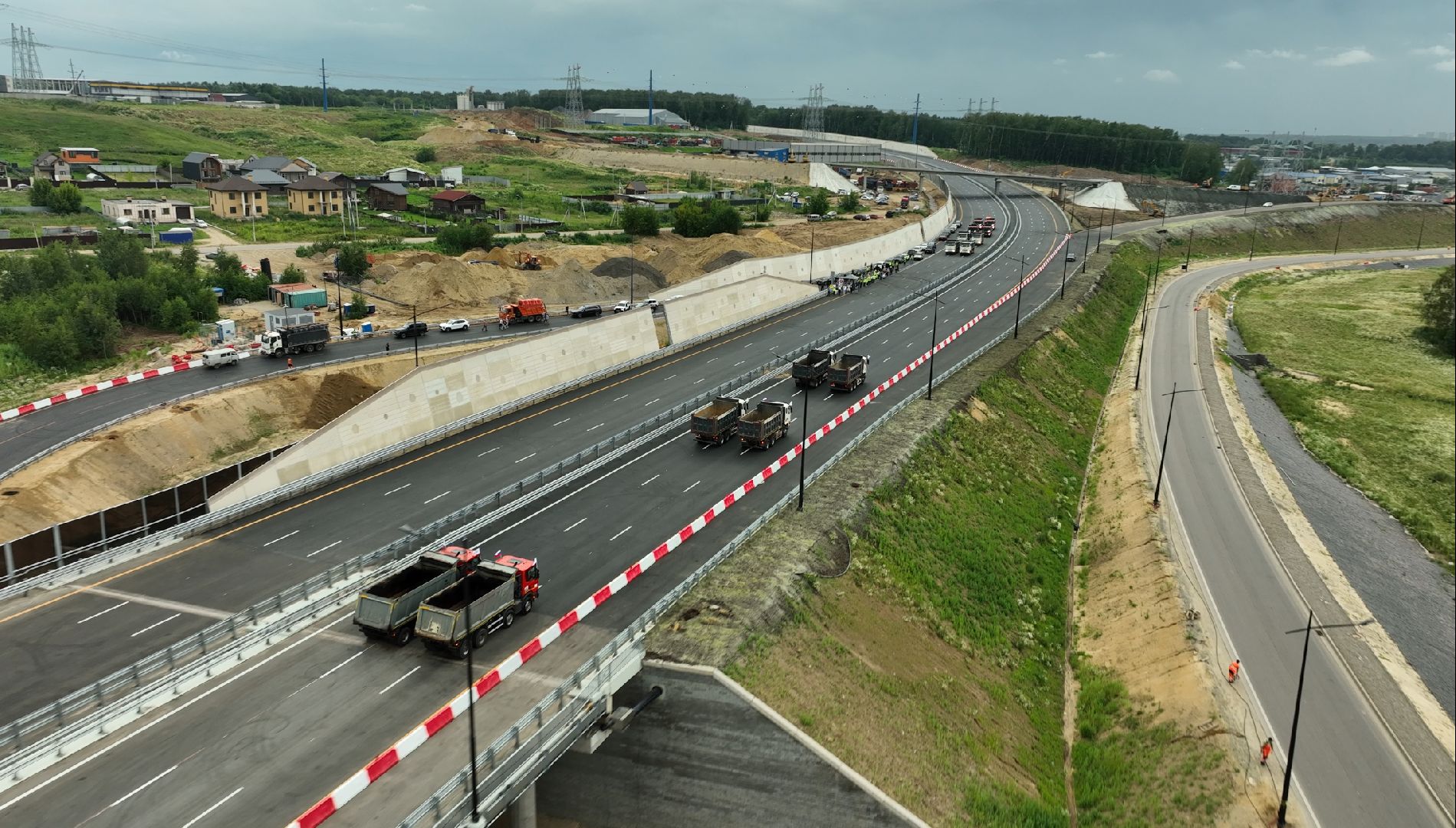 видео с коптера, юла, дороги подмосковья, второй участок юла,