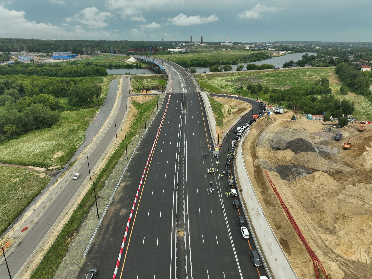 видео с коптера, юла, дороги подмосковья, второй участок юла,