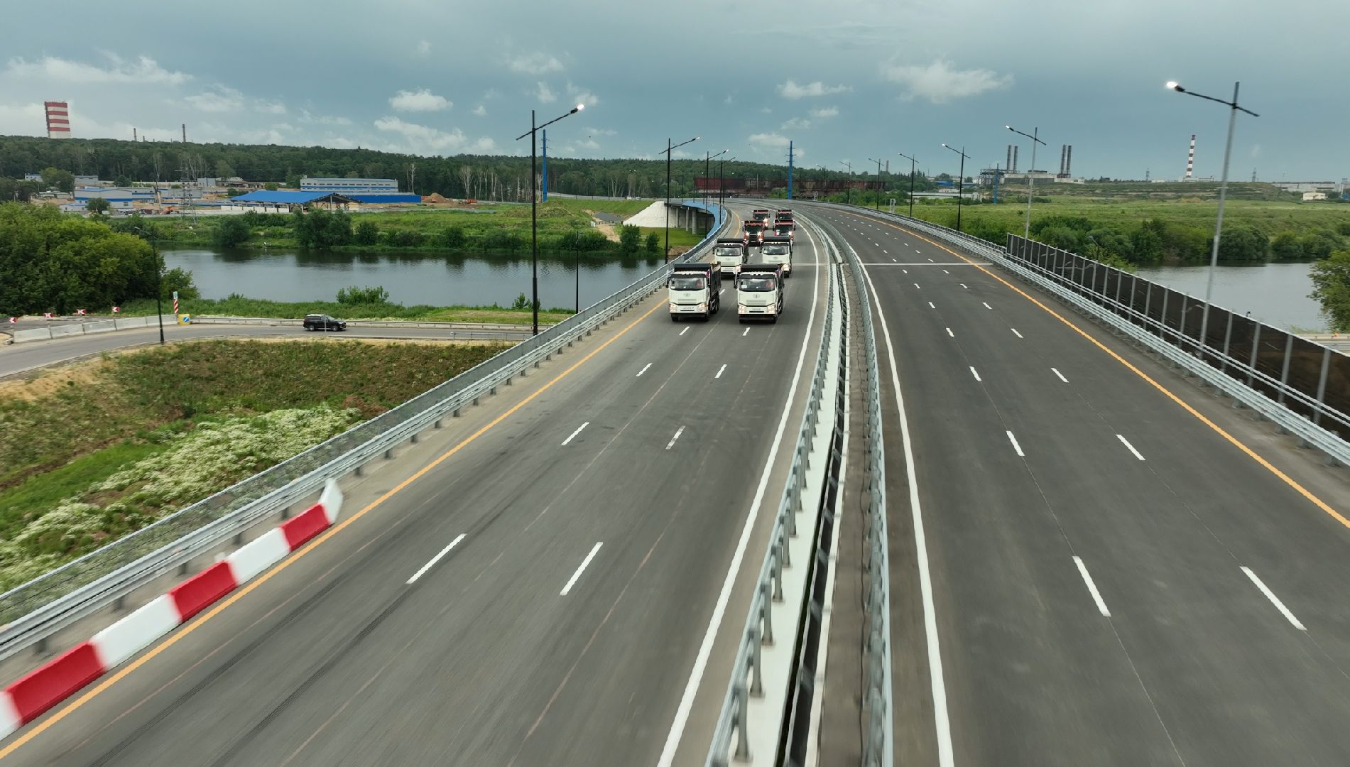 видео с коптера, юла, дороги подмосковья, второй участок юла,