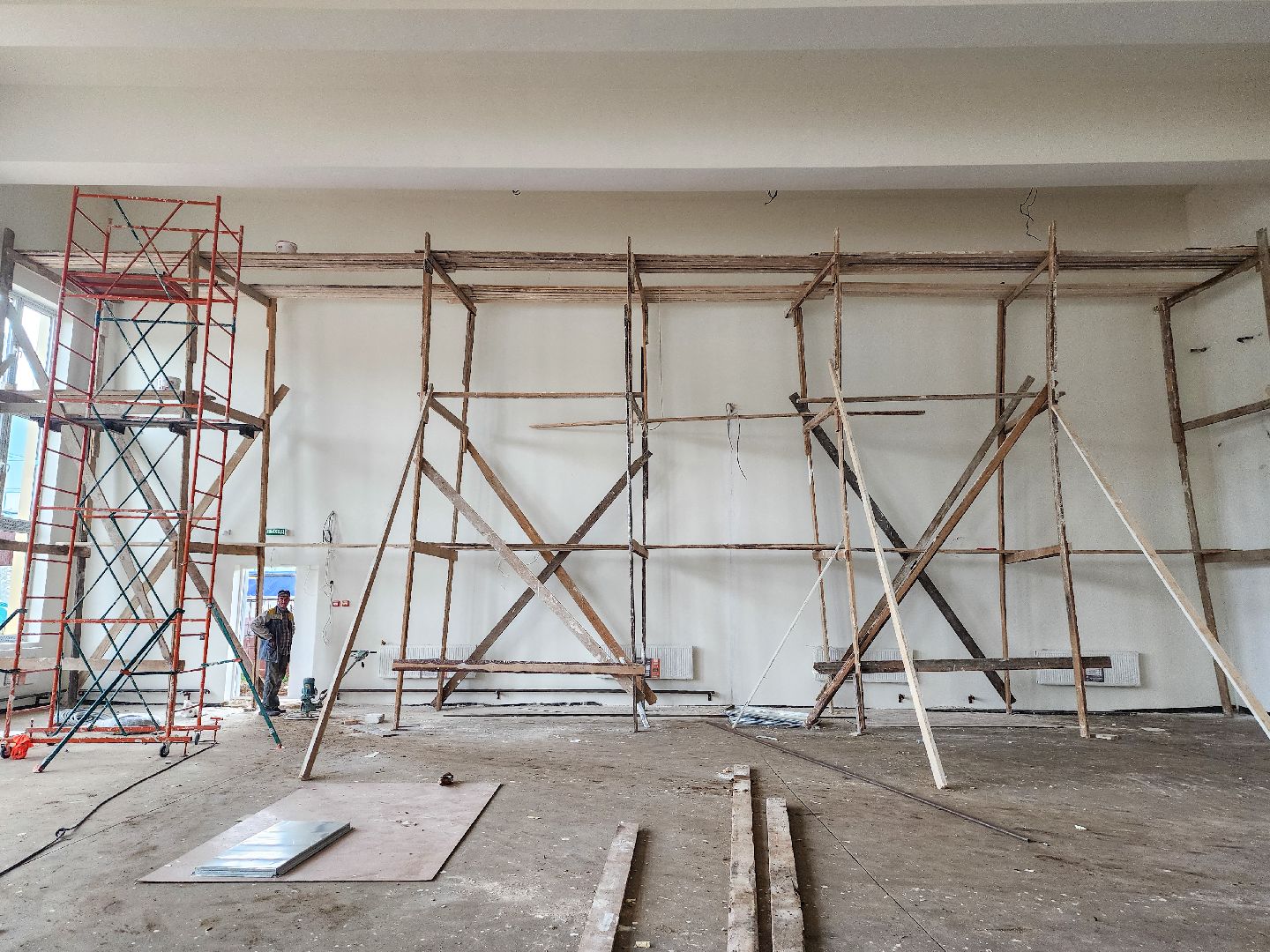 Подольск, строительство, пристройка к школе, 29 школа,