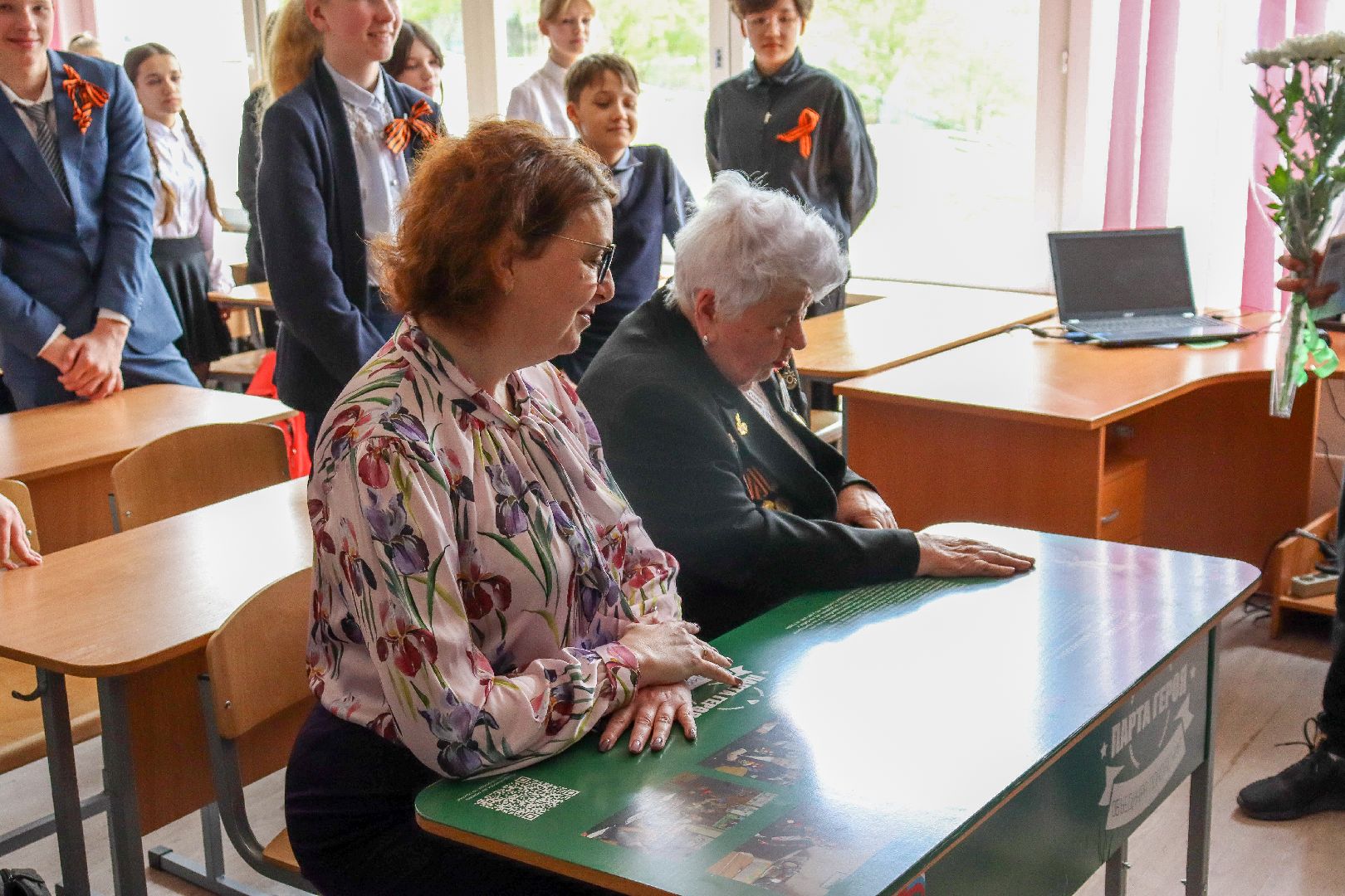 парта героя, день победы, ветераны ВОВ, Дзержинский