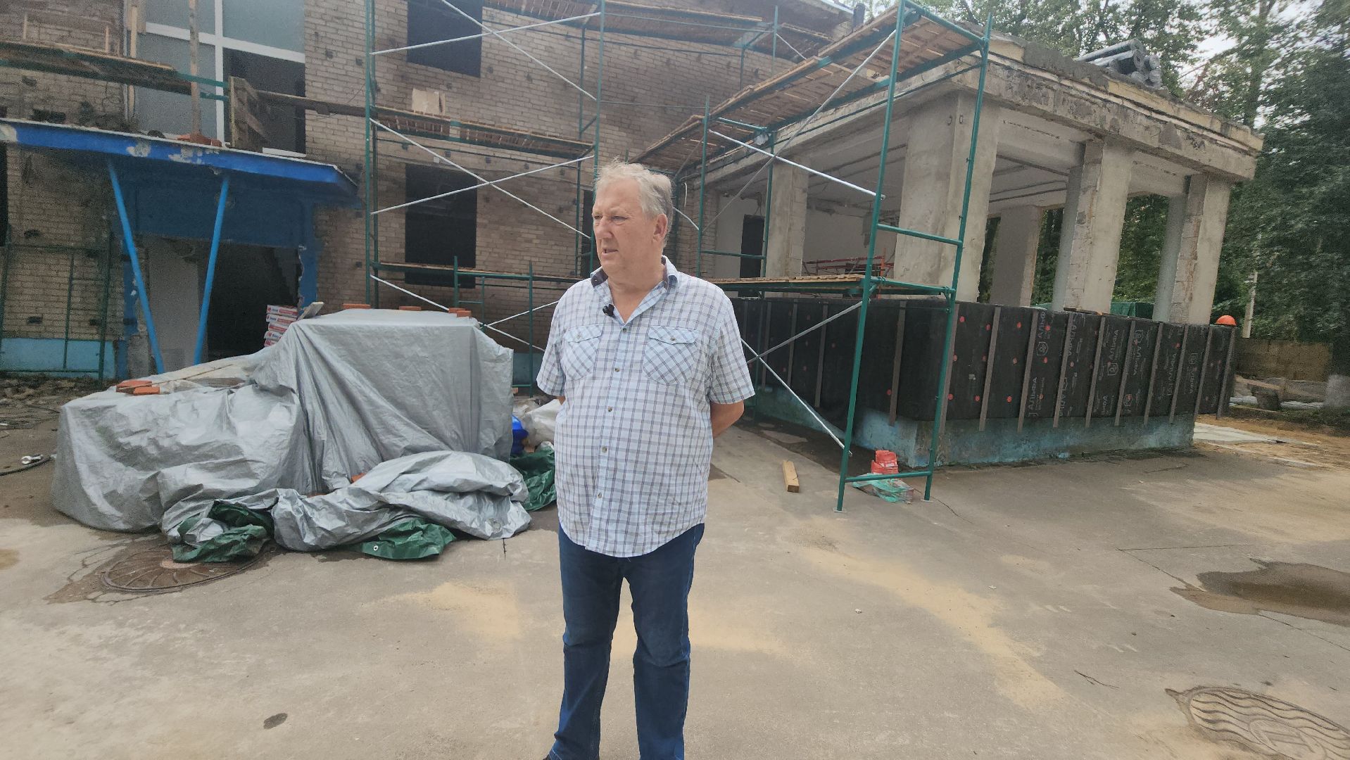 долгопрудный, капитальный ремонт, детский садик на октябрьской, фасадные работы, столбы освещения,