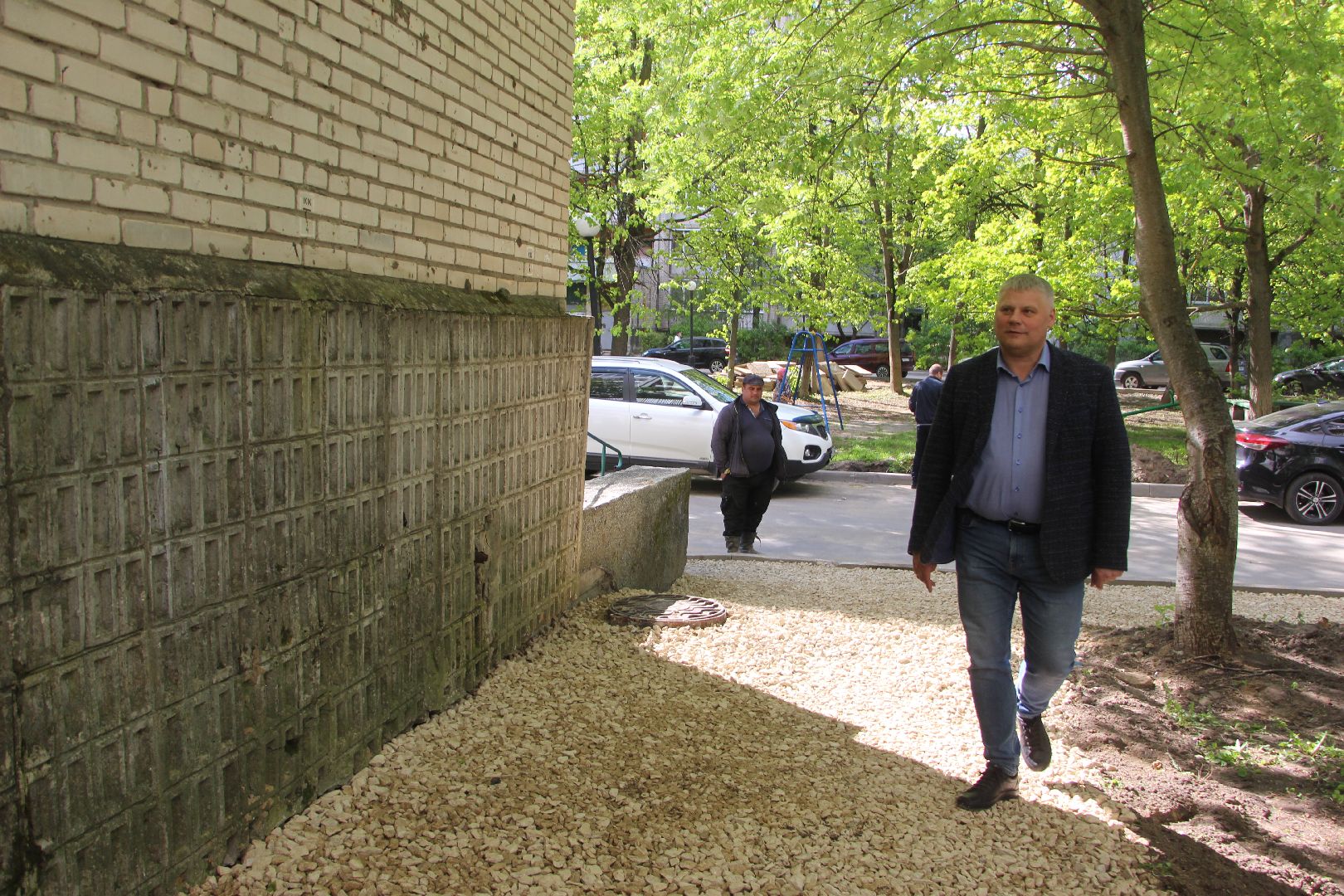 благоустройство, двор, Лесной бульвар, Протвино, пешеходная зона