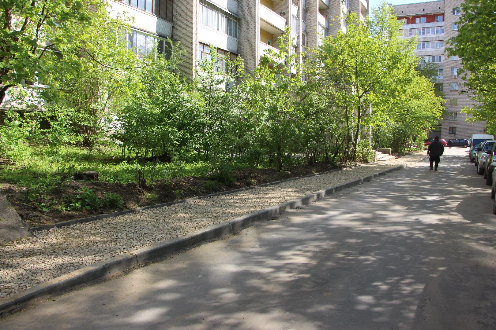 благоустройство, двор, Лесной бульвар, Протвино, пешеходная зона