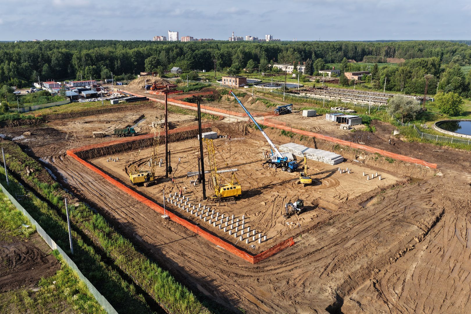 видео с коптера, экология дубна, очистные в дубне,