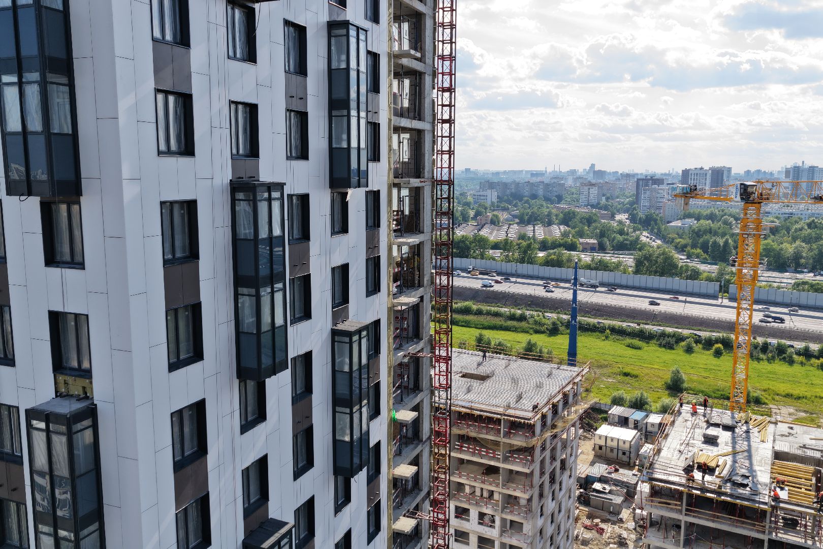 видео с коптера, жк EVO Реутов, строительство реутов,