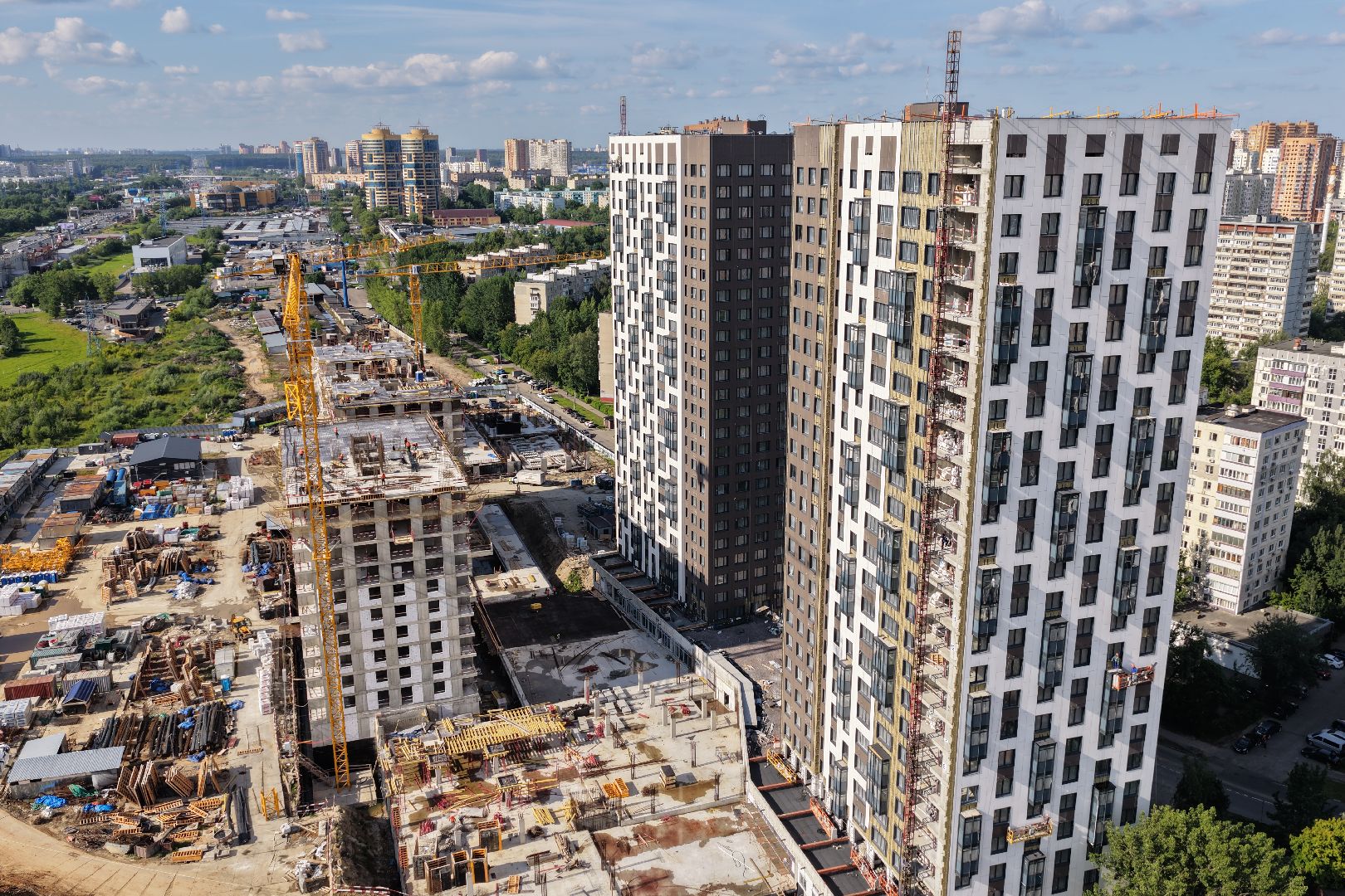 видео с коптера, жк EVO Реутов, строительство реутов,