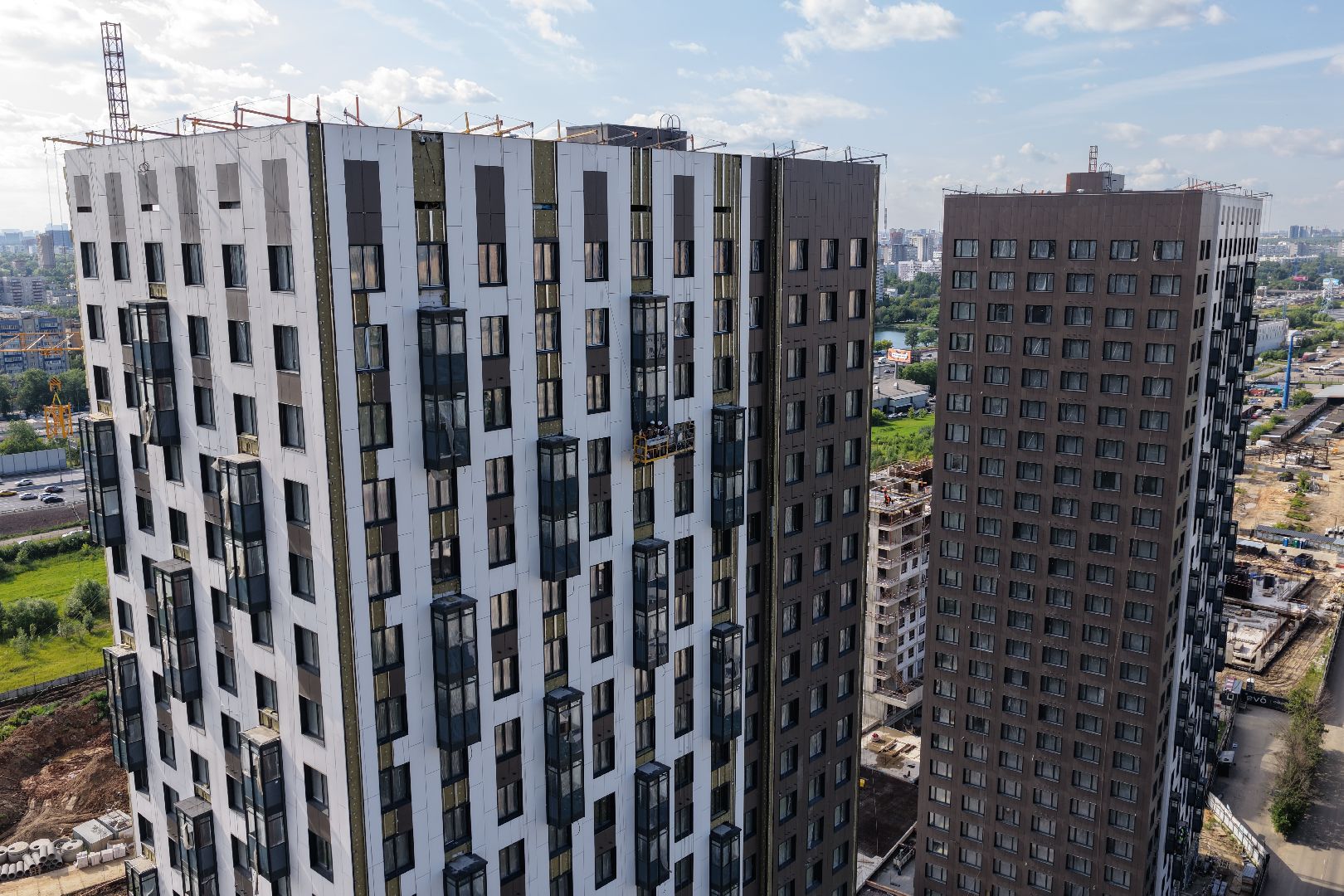 видео с коптера, жк EVO Реутов, строительство реутов,