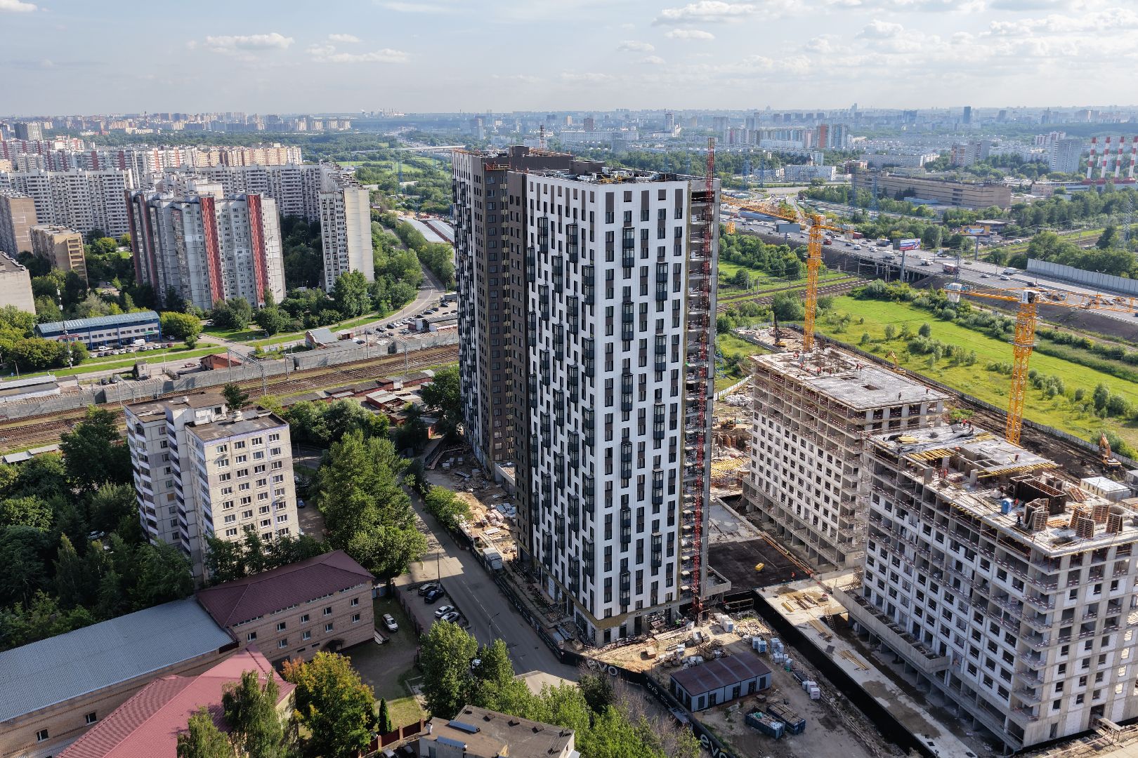 видео с коптера, жк EVO Реутов, строительство реутов,