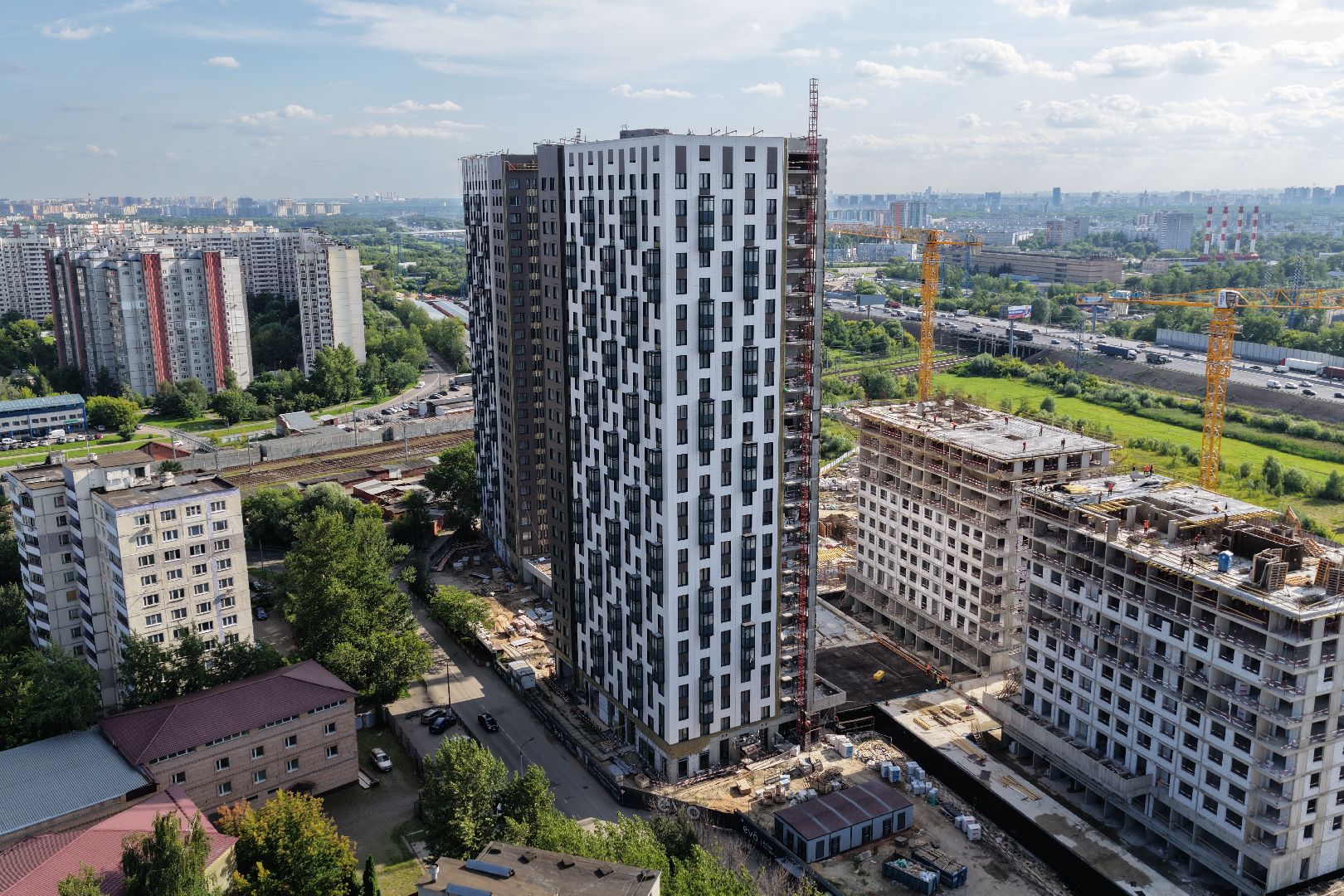 видео с коптера, жк EVO Реутов, строительство реутов,