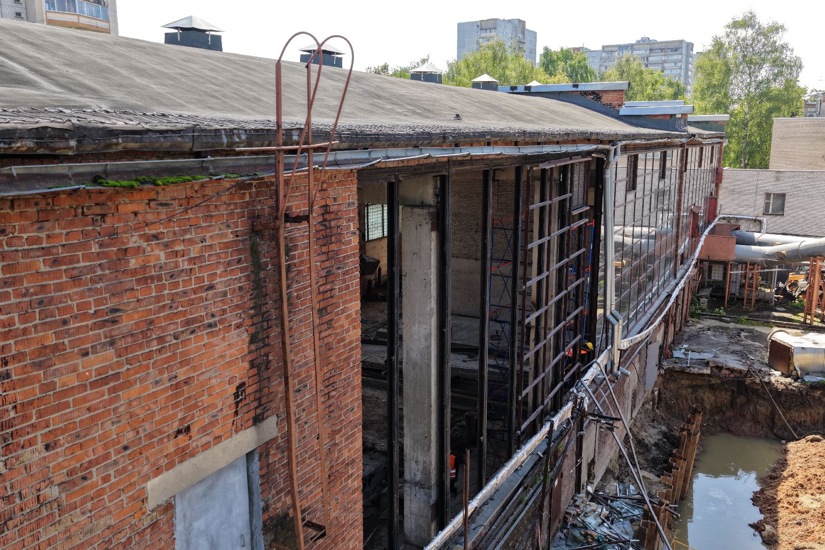 видео с коптера, котельная 1 реутов, модернизация котельной,