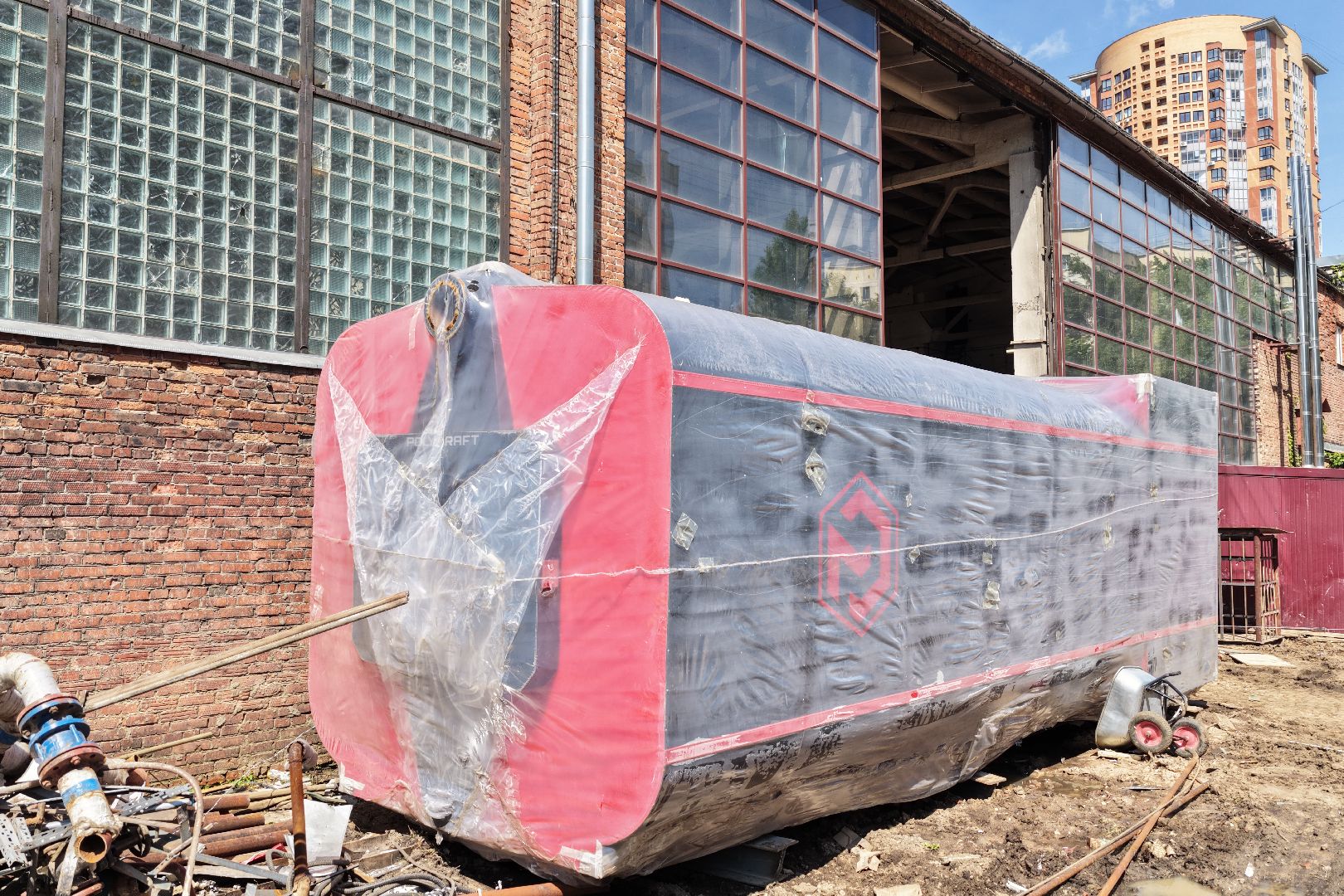 видео с коптера, котельная 1 реутов, модернизация котельной,