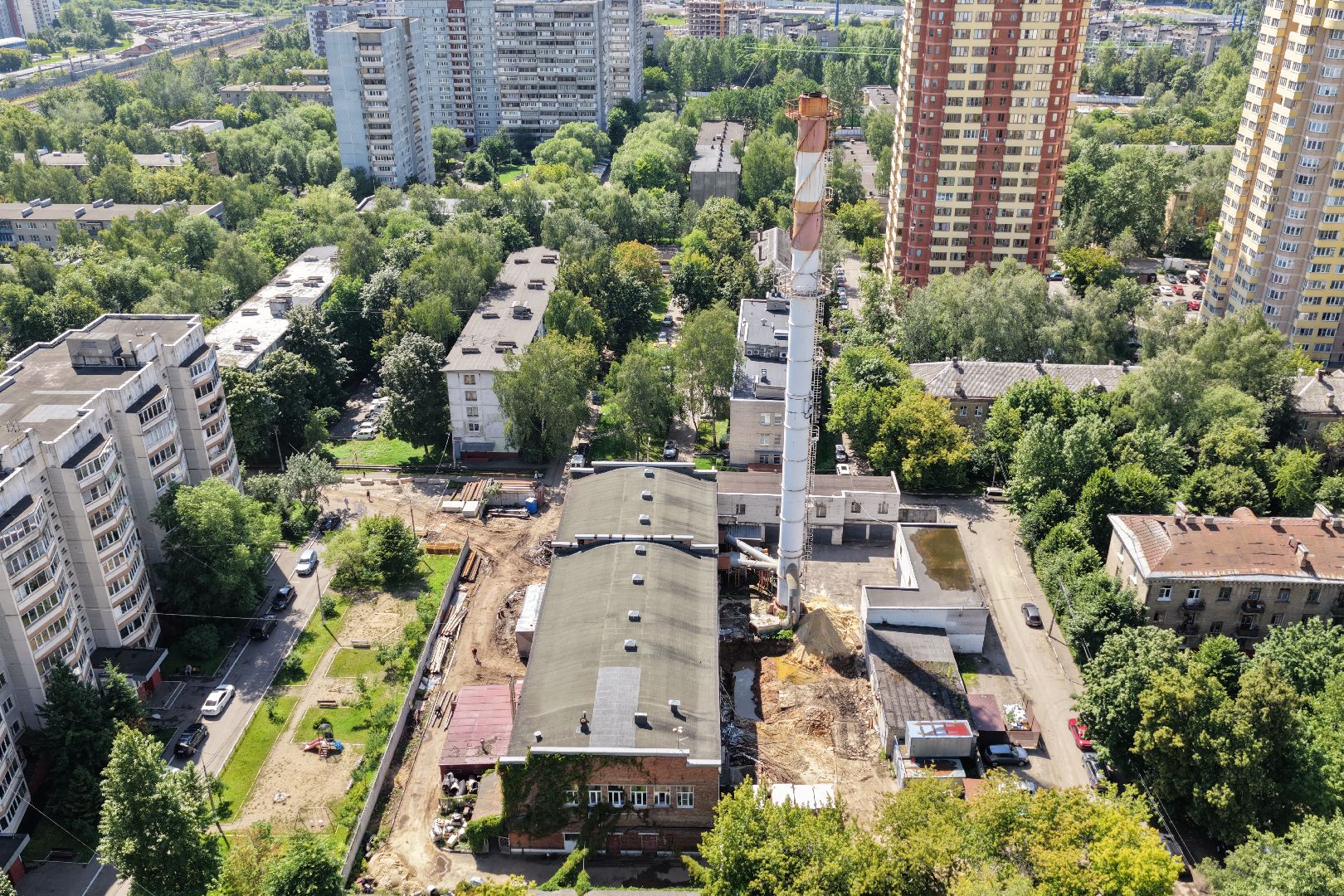 видео с коптера, котельная 1 реутов, модернизация котельной,