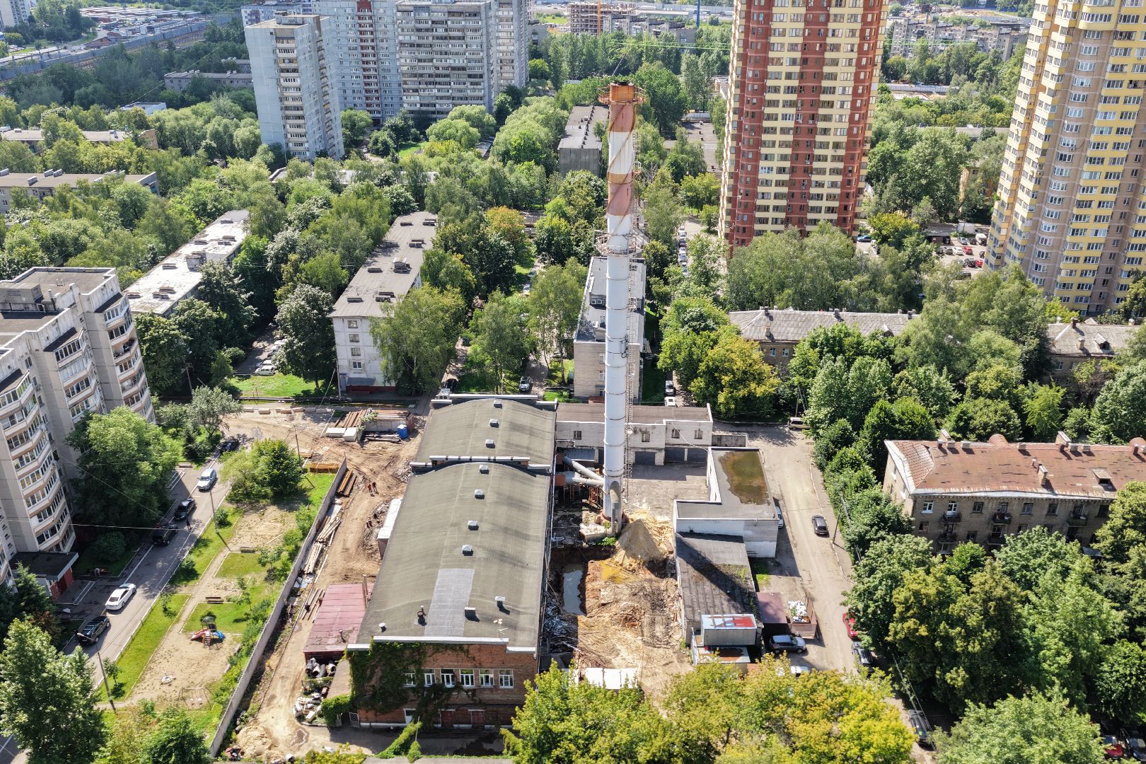 видео с коптера, котельная 1 реутов, модернизация котельной,