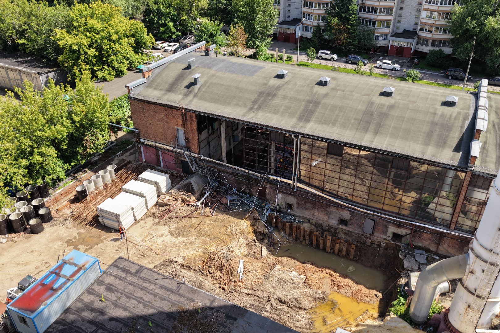 видео с коптера, котельная 1 реутов, модернизация котельной,