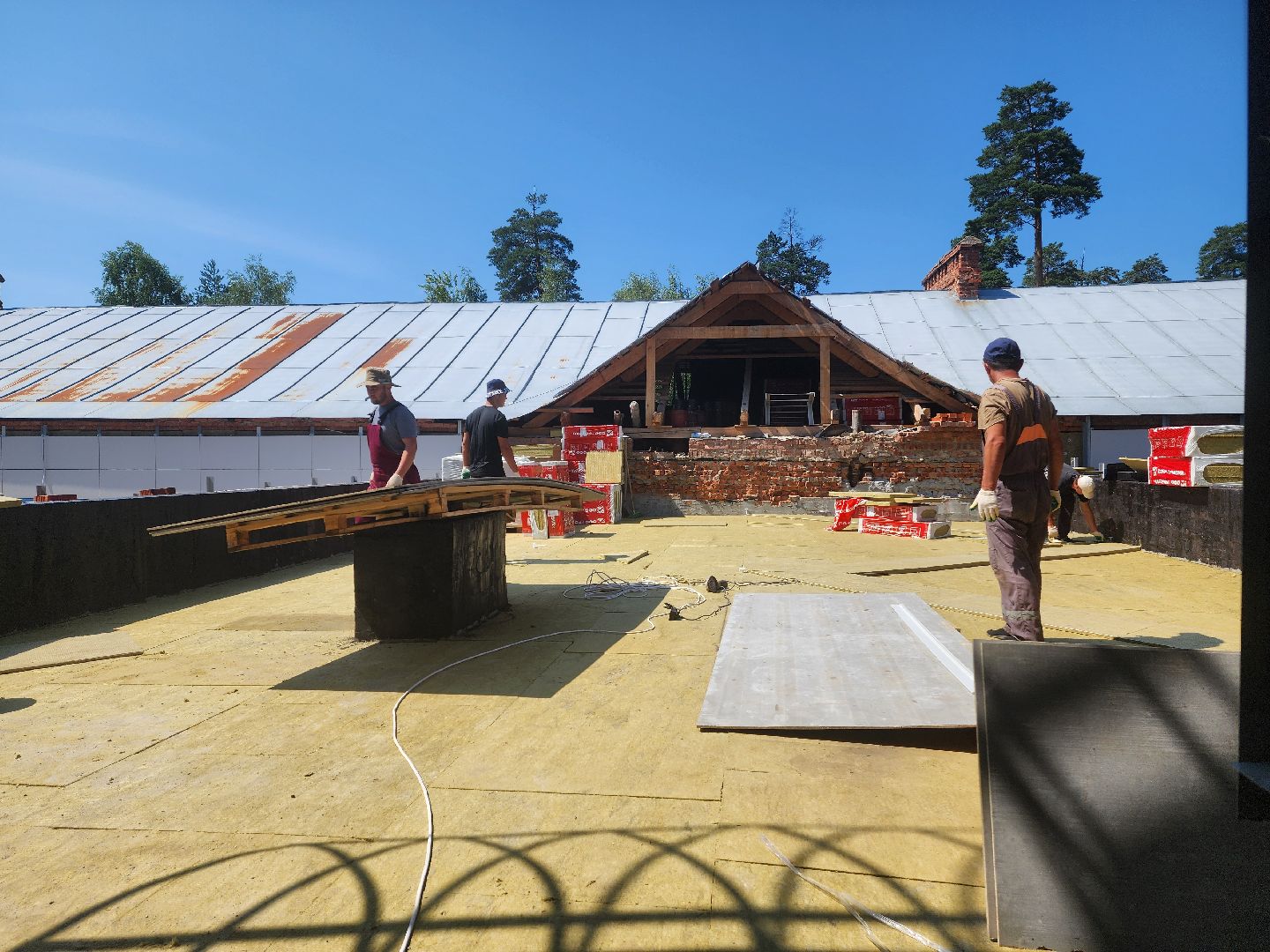 красноармейск, городской округ пушкинский, капремонт школы, кровельные работы,