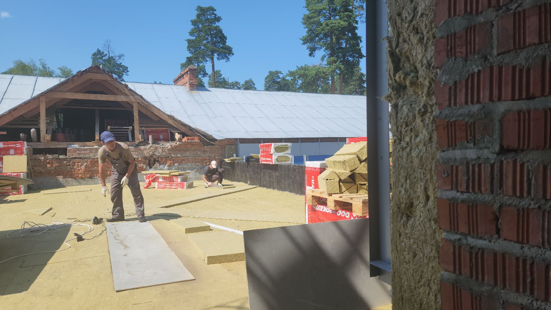 красноармейск, городской округ пушкинский, капремонт школы, кровельные работы,