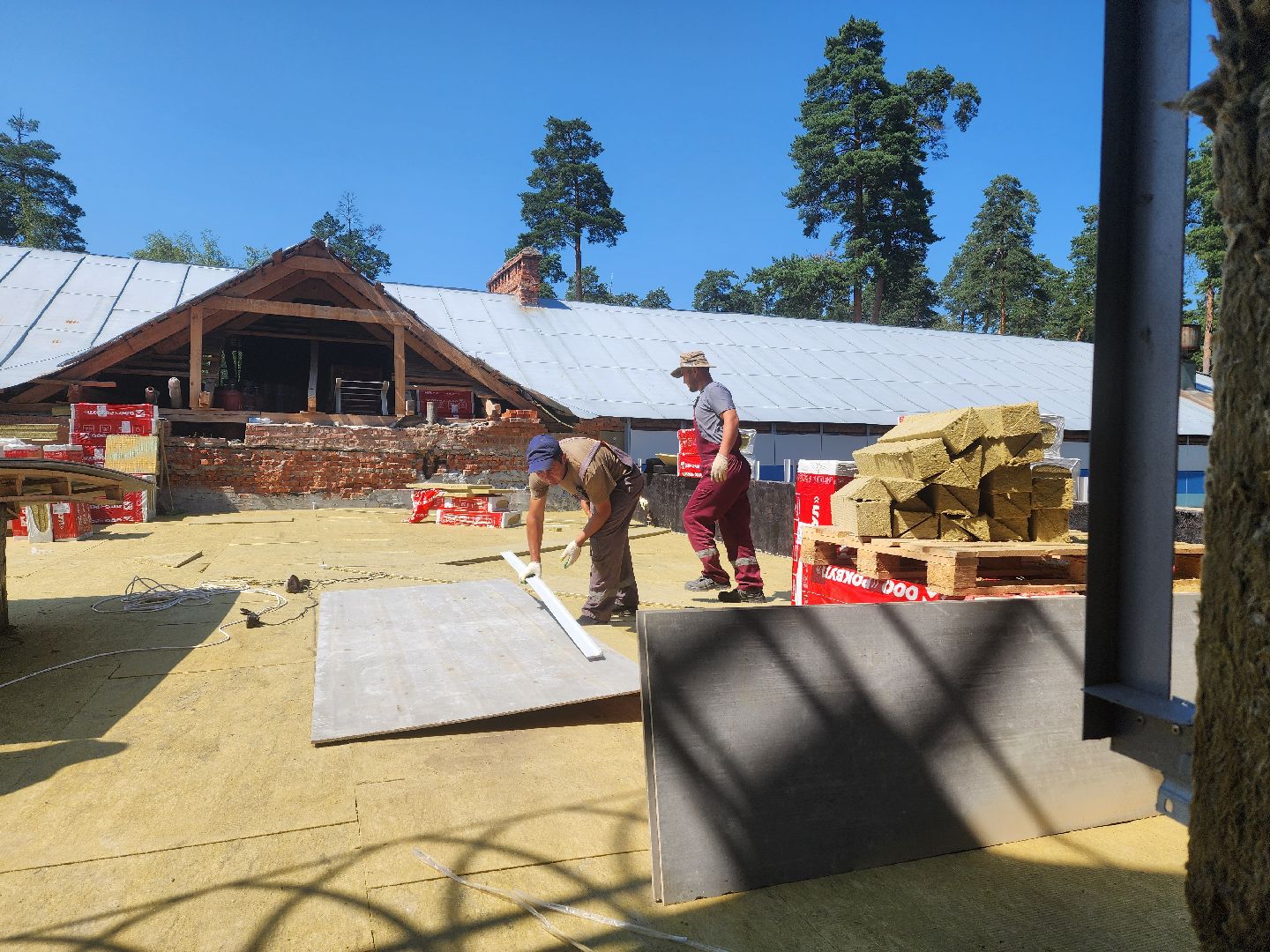 красноармейск, городской округ пушкинский, капремонт школы, кровельные работы,