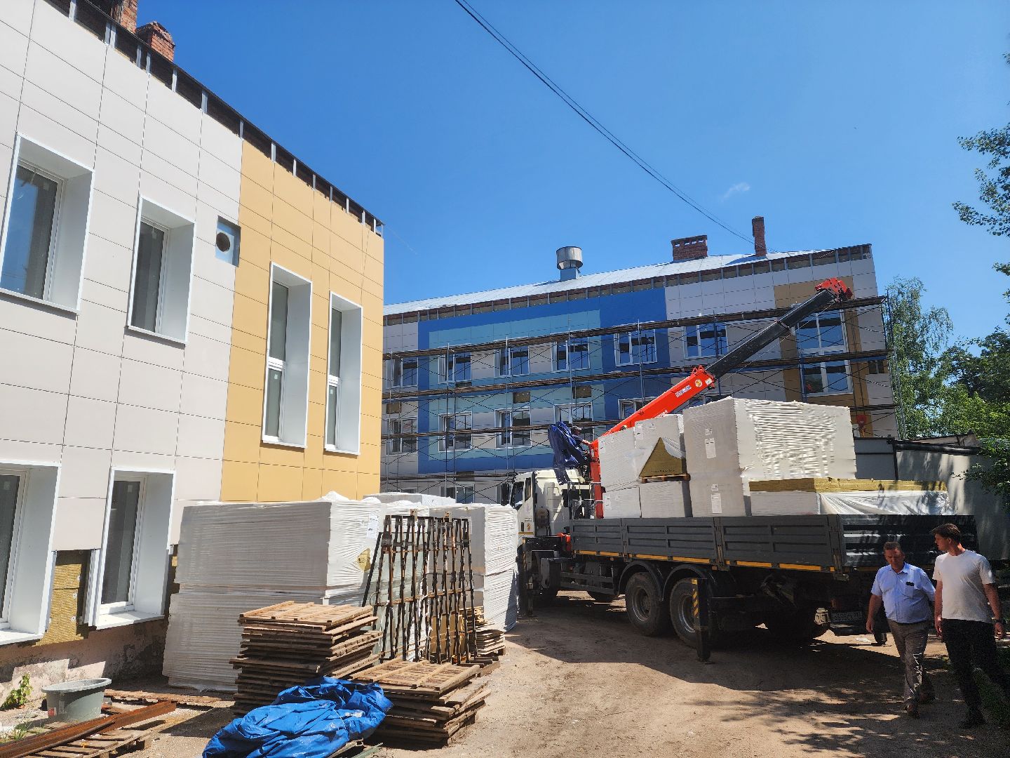 красноармейск, городской округ пушкинский, капремонт школы, кровельные работы,