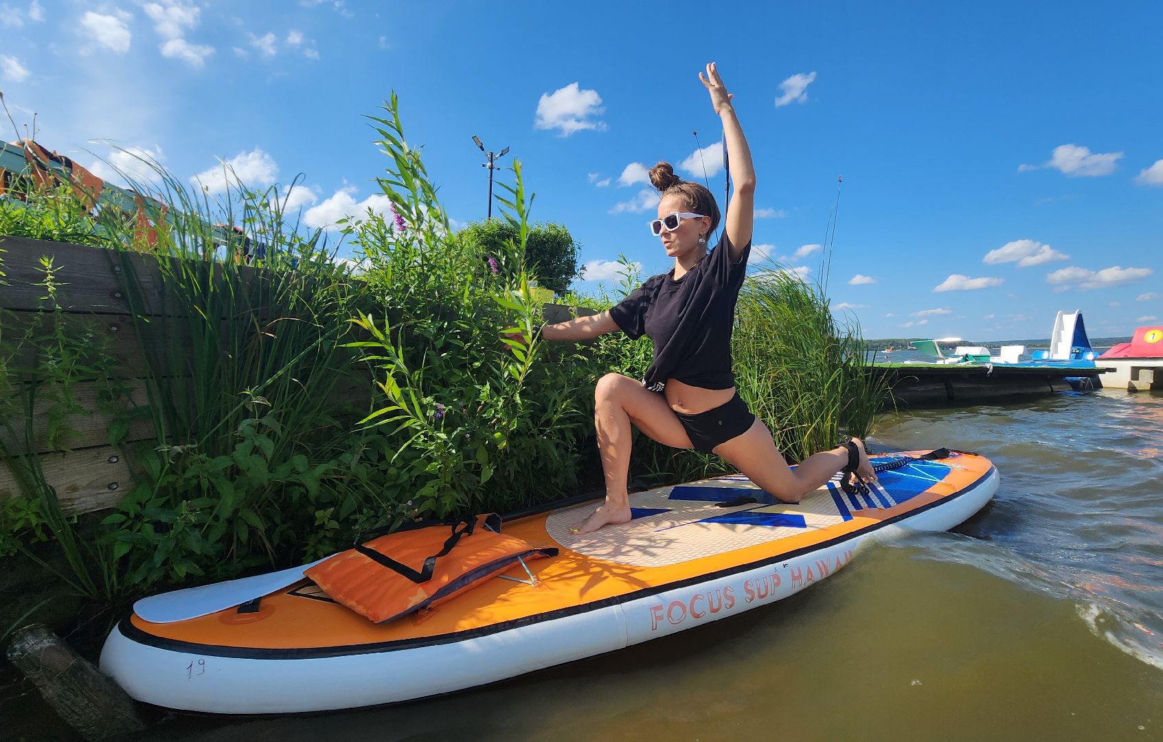 солнечногорск, озеро сенеж, йога, йога на сапе,