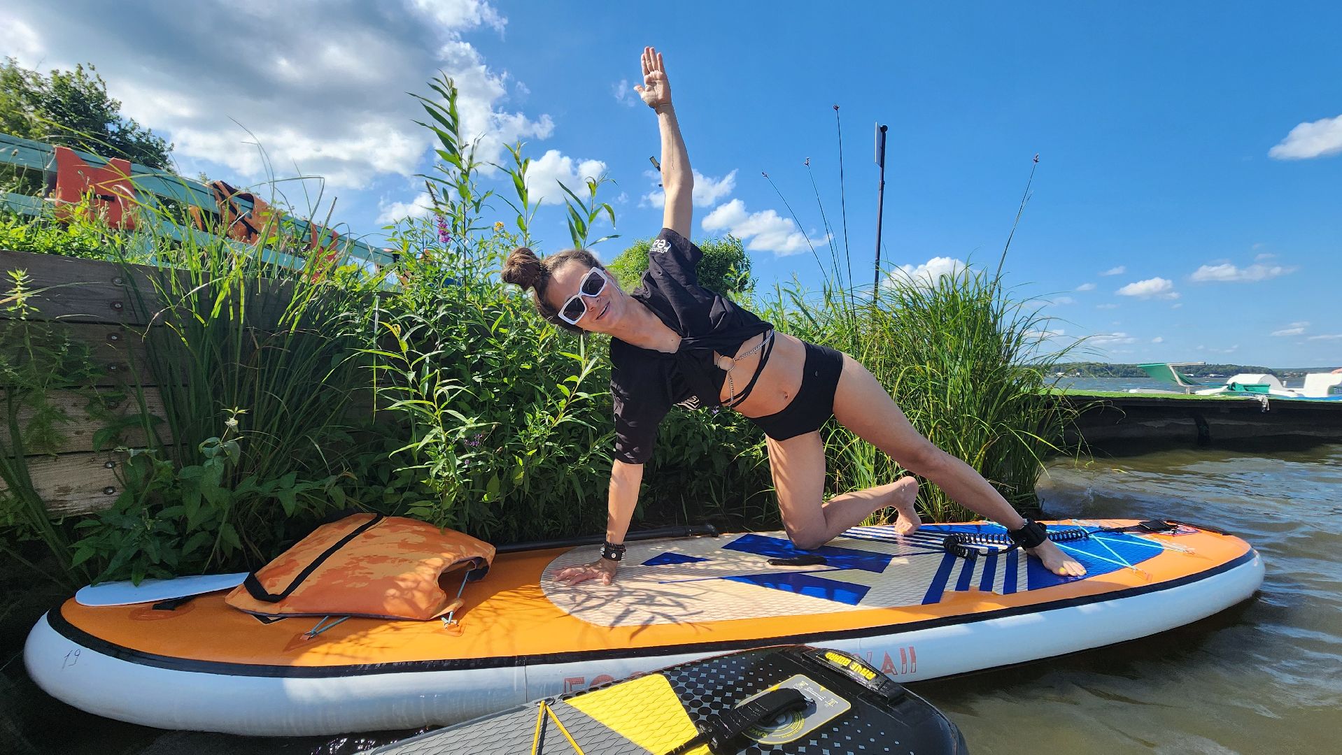 солнечногорск, озеро сенеж, йога, йога на сапе,