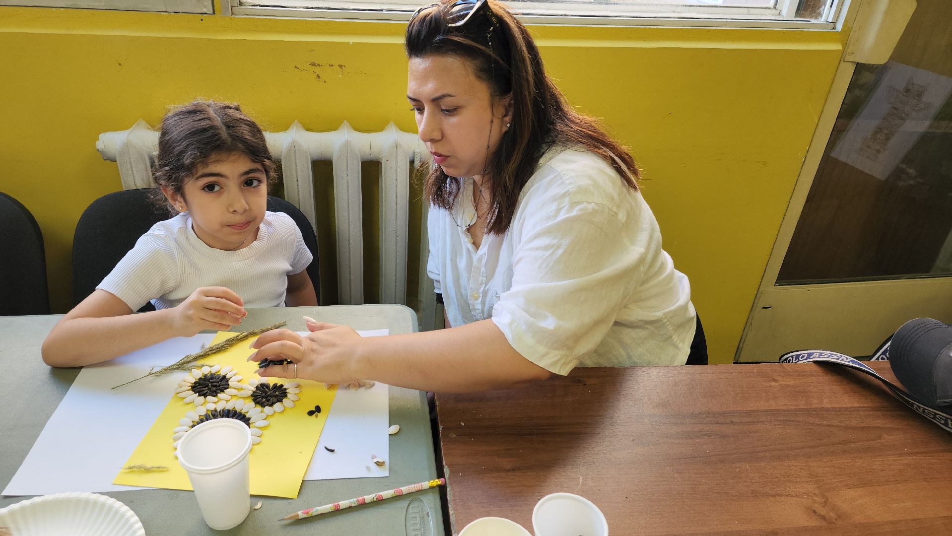 вертикалки, ивантеевка, досуг детей, досуг детей летом, мастер-класс, подсолнух, аппликация,