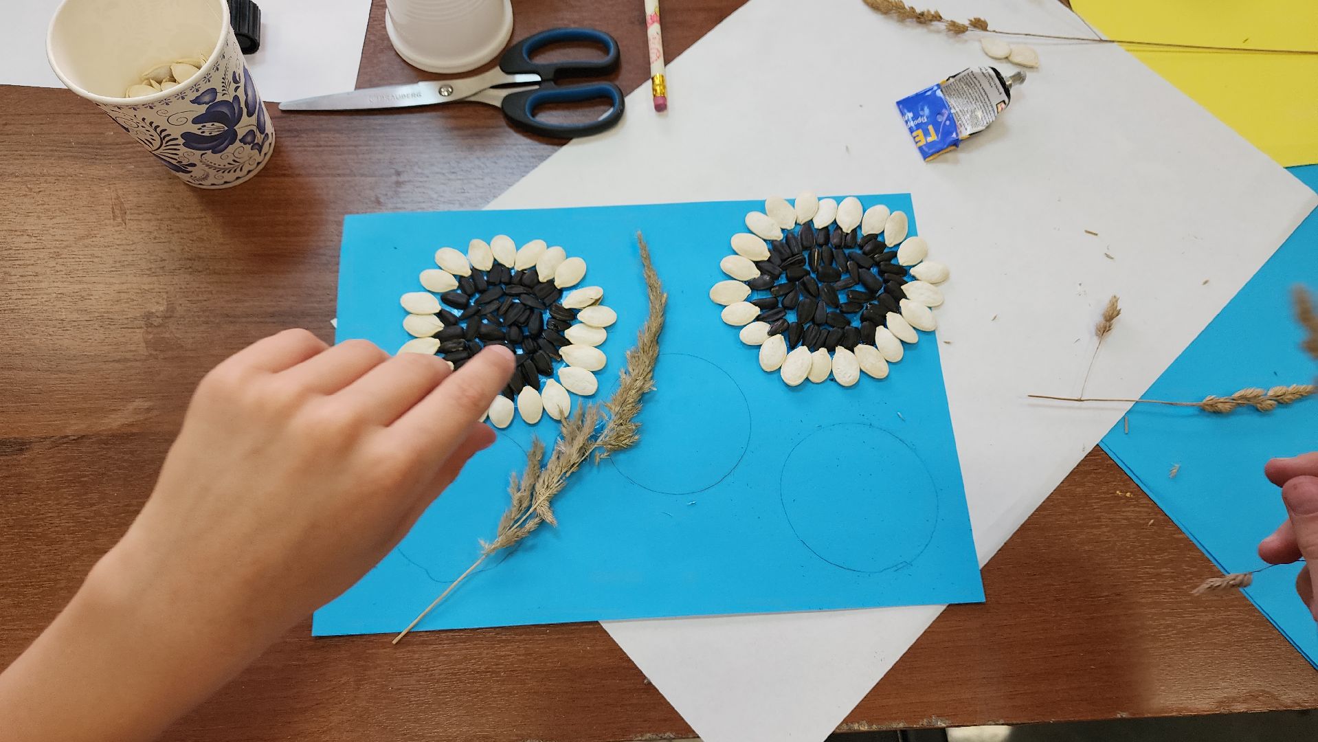 вертикалки, ивантеевка, досуг детей, досуг детей летом, мастер-класс, подсолнух, аппликация,