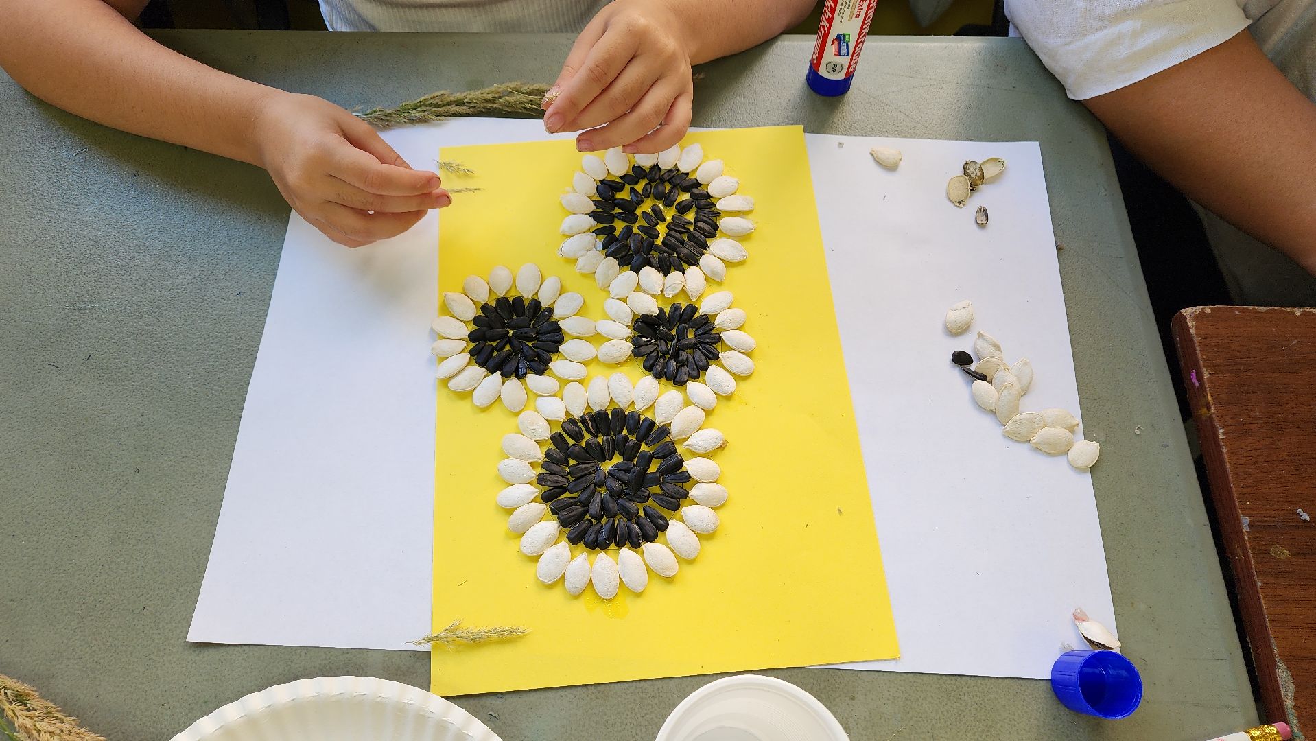 вертикалки, ивантеевка, досуг детей, досуг детей летом, мастер-класс, подсолнух, аппликация,