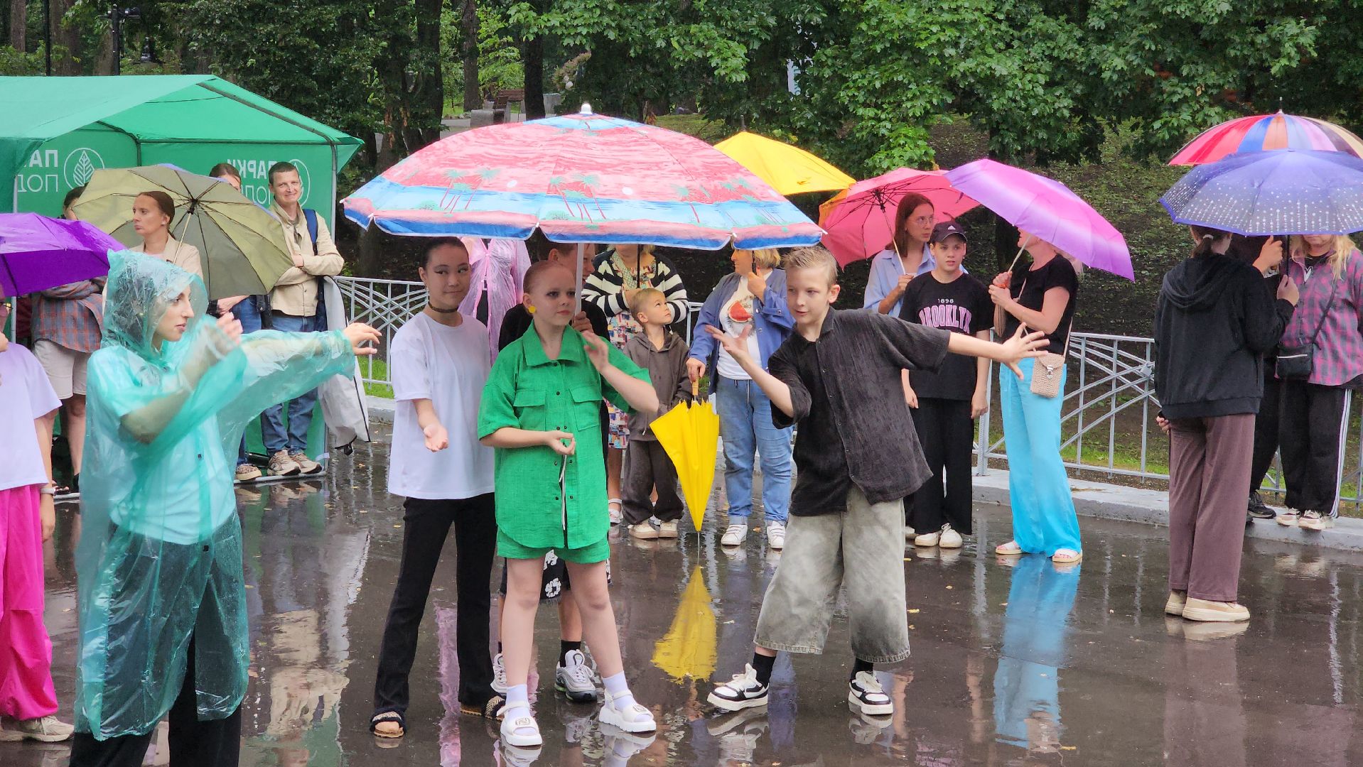 Руза , Парк городок , Ночь в парке ,