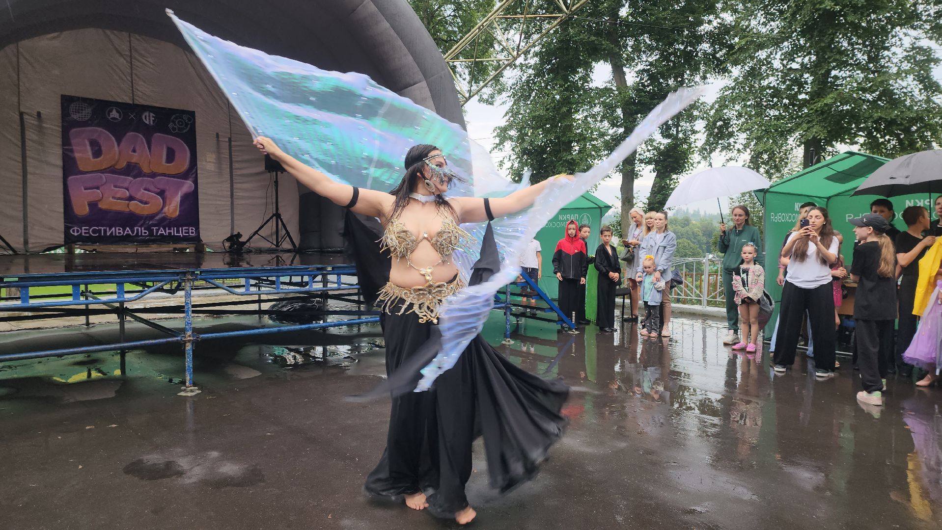 Руза , Парк городок , Ночь в парке ,