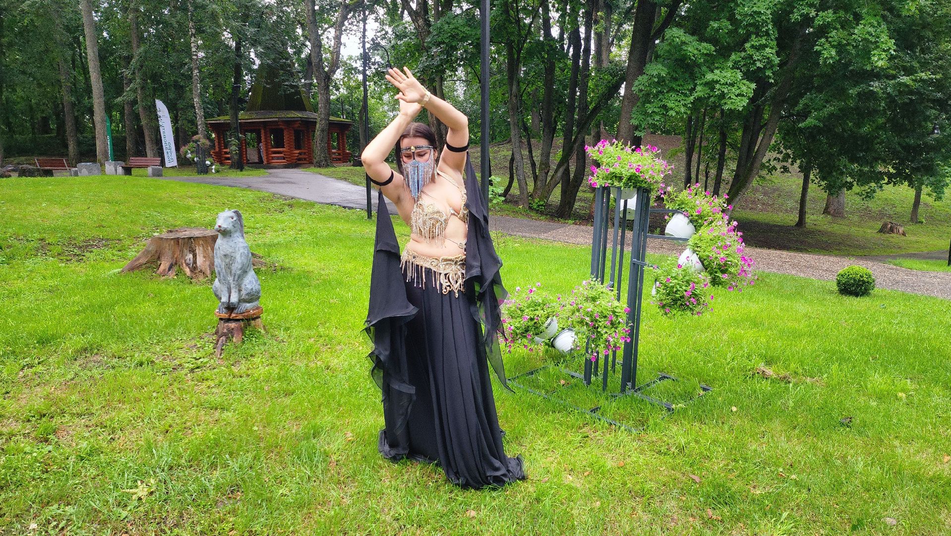 Руза , Парк городок , Ночь в парке ,