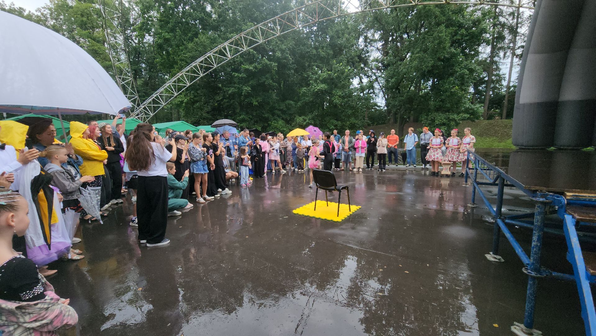 Руза , Парк городок , Ночь в парке ,