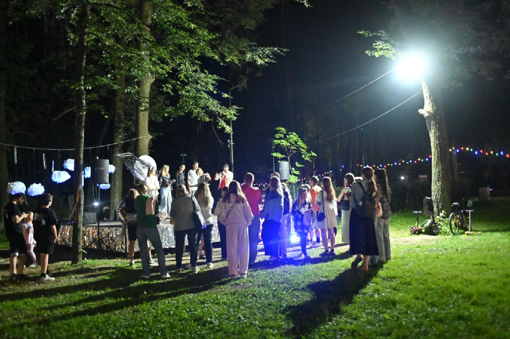 сергиев посад, скитские пруды, ночь в парке, лето в подмосковье, йога, сергиево-посадский муниципальный оркестр, медитация,