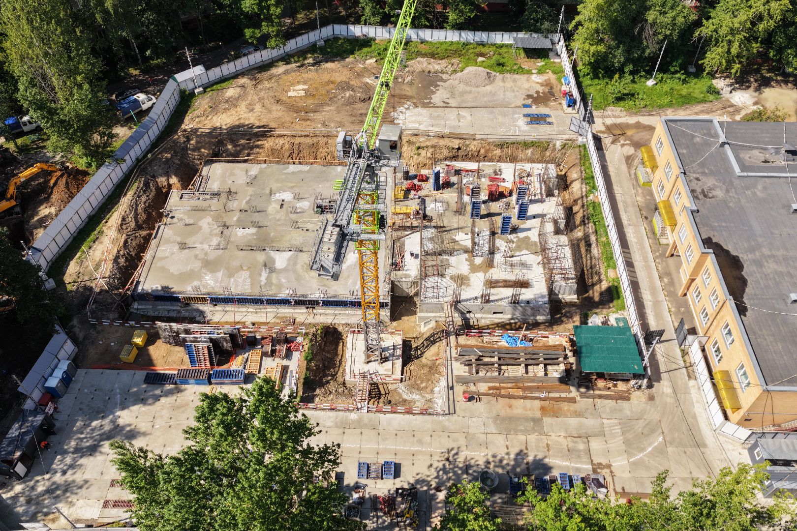 видео с коптера, детский сад реутов, жк evo реутов,