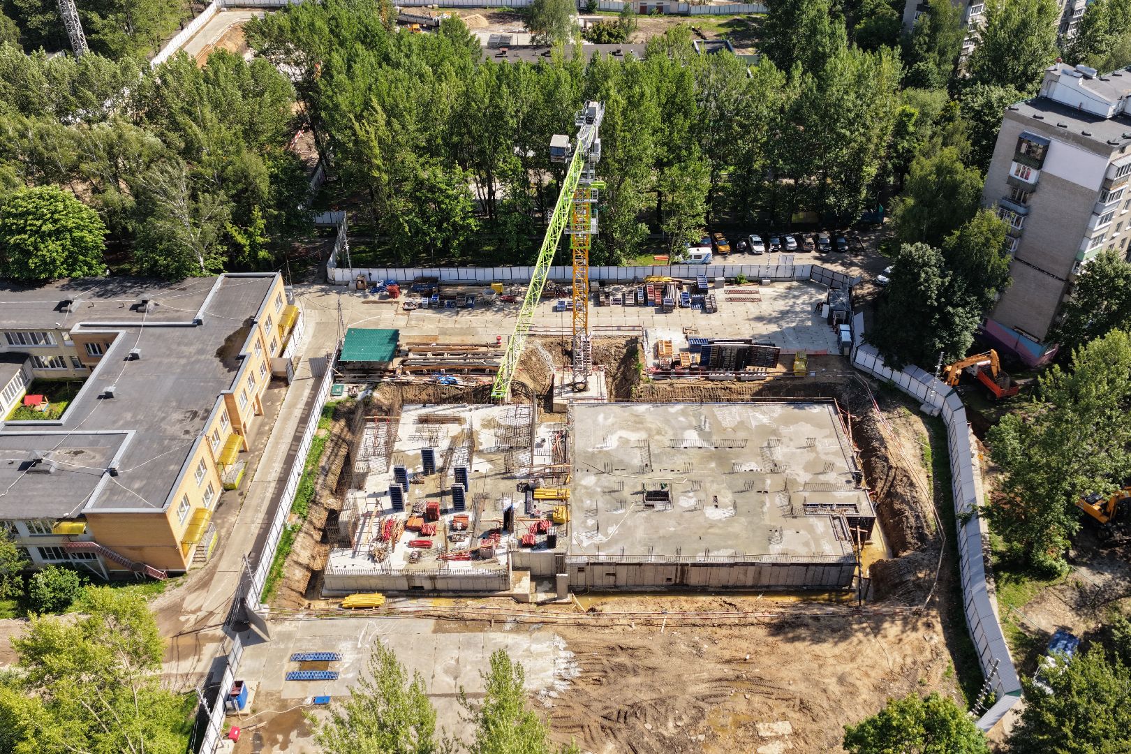 видео с коптера, детский сад реутов, жк evo реутов,