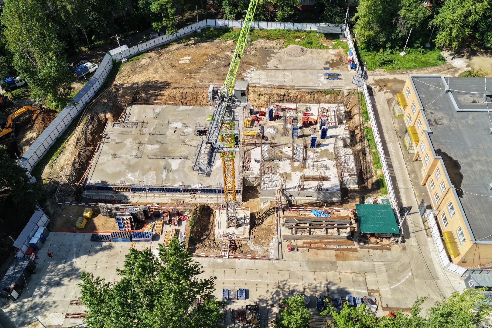 видео с коптера, детский сад реутов, жк evo реутов,