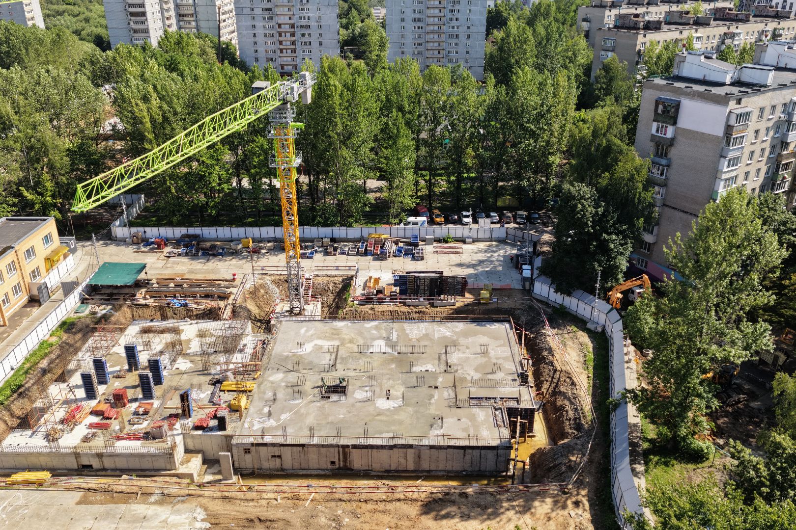 видео с коптера, детский сад реутов, жк evo реутов,