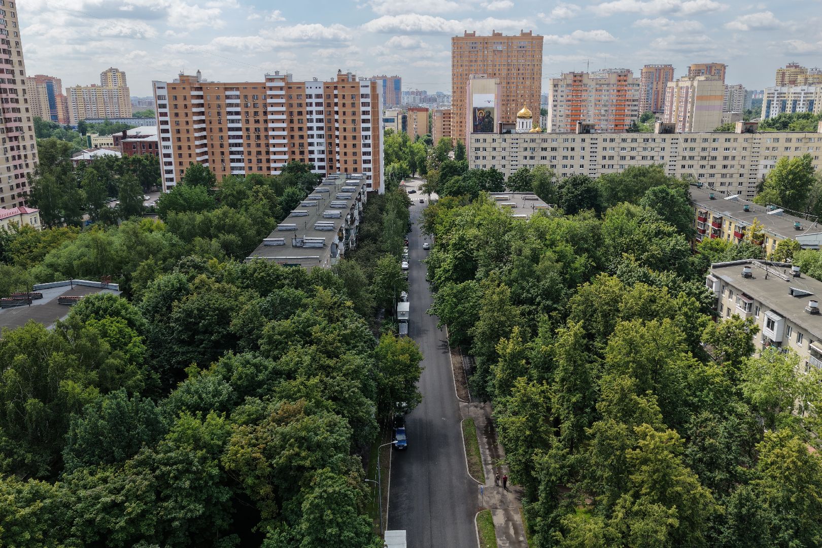 видео с коптера, реконструкция проспекта мира реутов, проспект мира реутов,