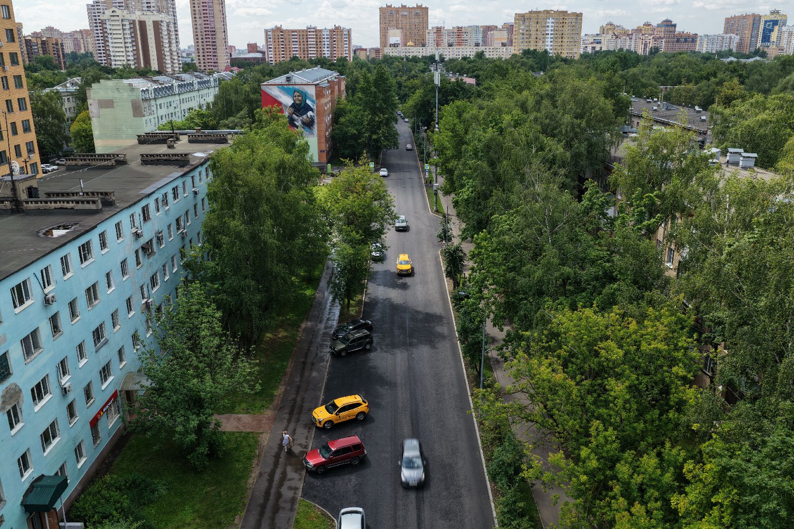 видео с коптера, реконструкция проспекта мира реутов, проспект мира реутов,