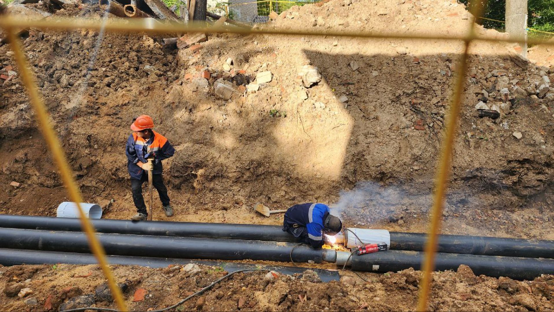 Дмитров, Деденево, Ремонт теплосети, МинЖКХ,