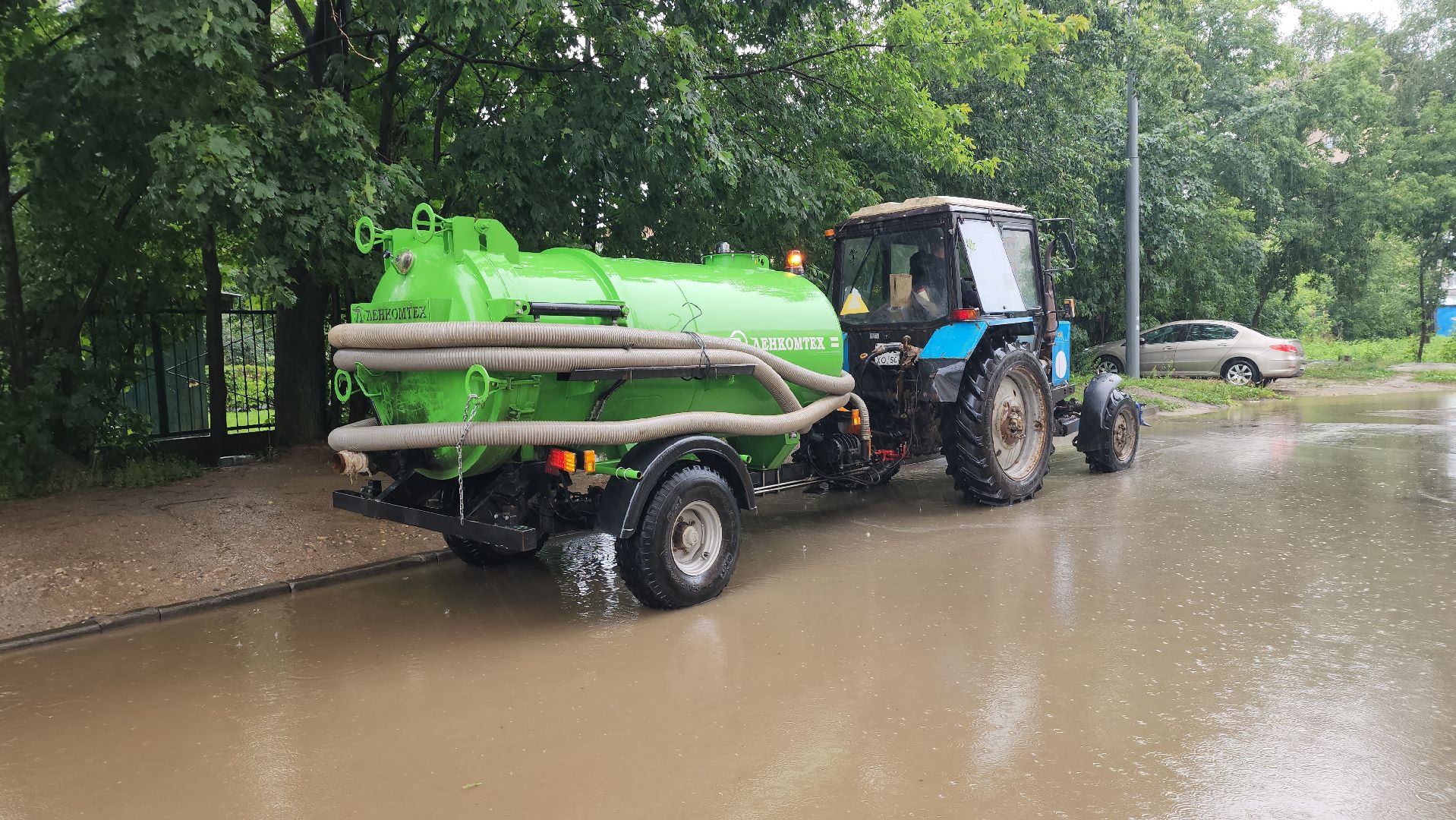 подтопления, ливень, коммунальные службы,  старая купавна, богородский городской округ,