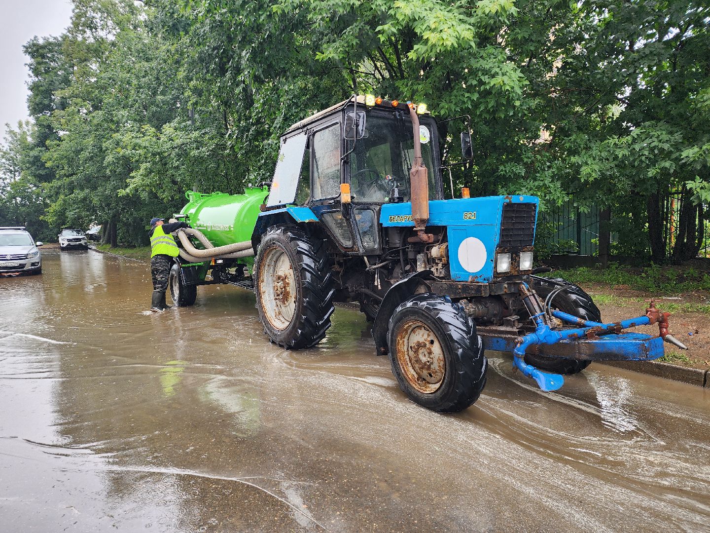 подтопления, ливень, коммунальные службы,  старая купавна, богородский городской округ,
