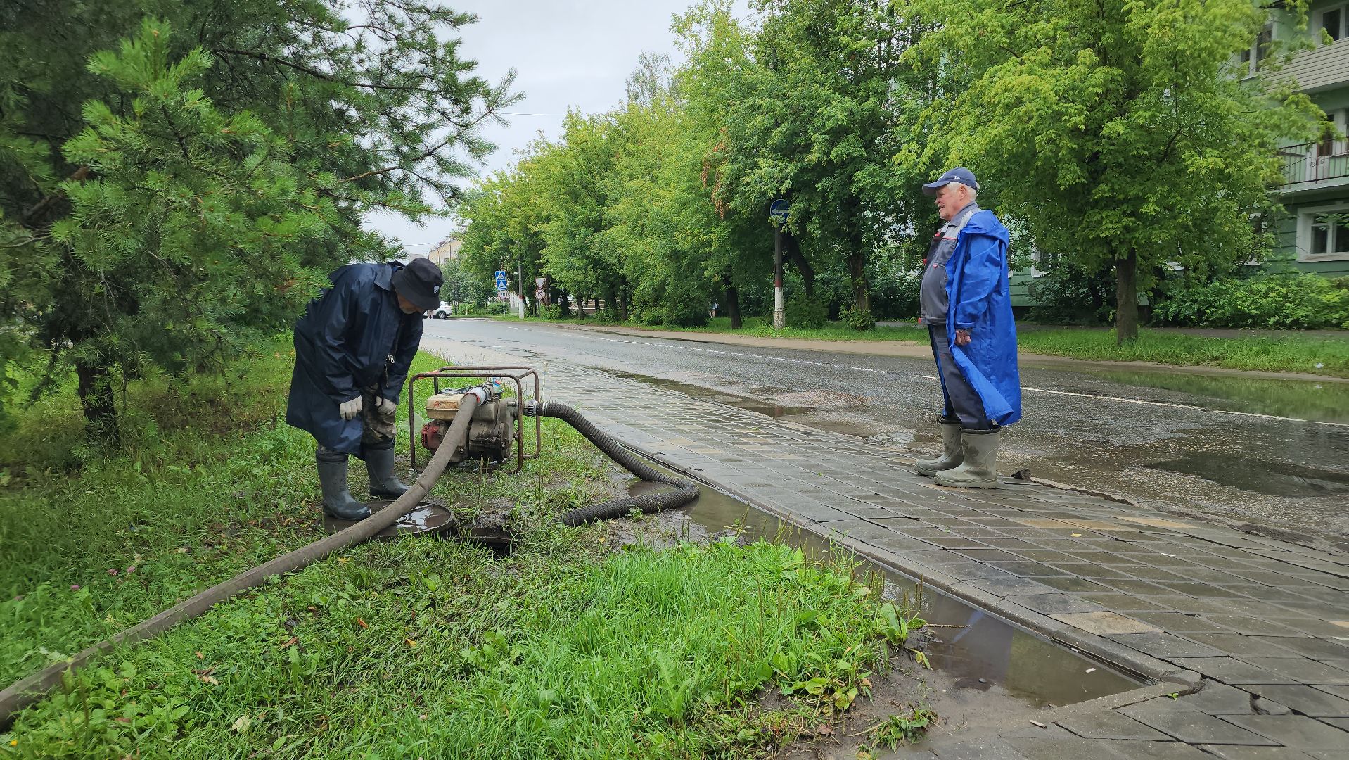 жкх, подтопление дорог, дороги, лосино-петровский,