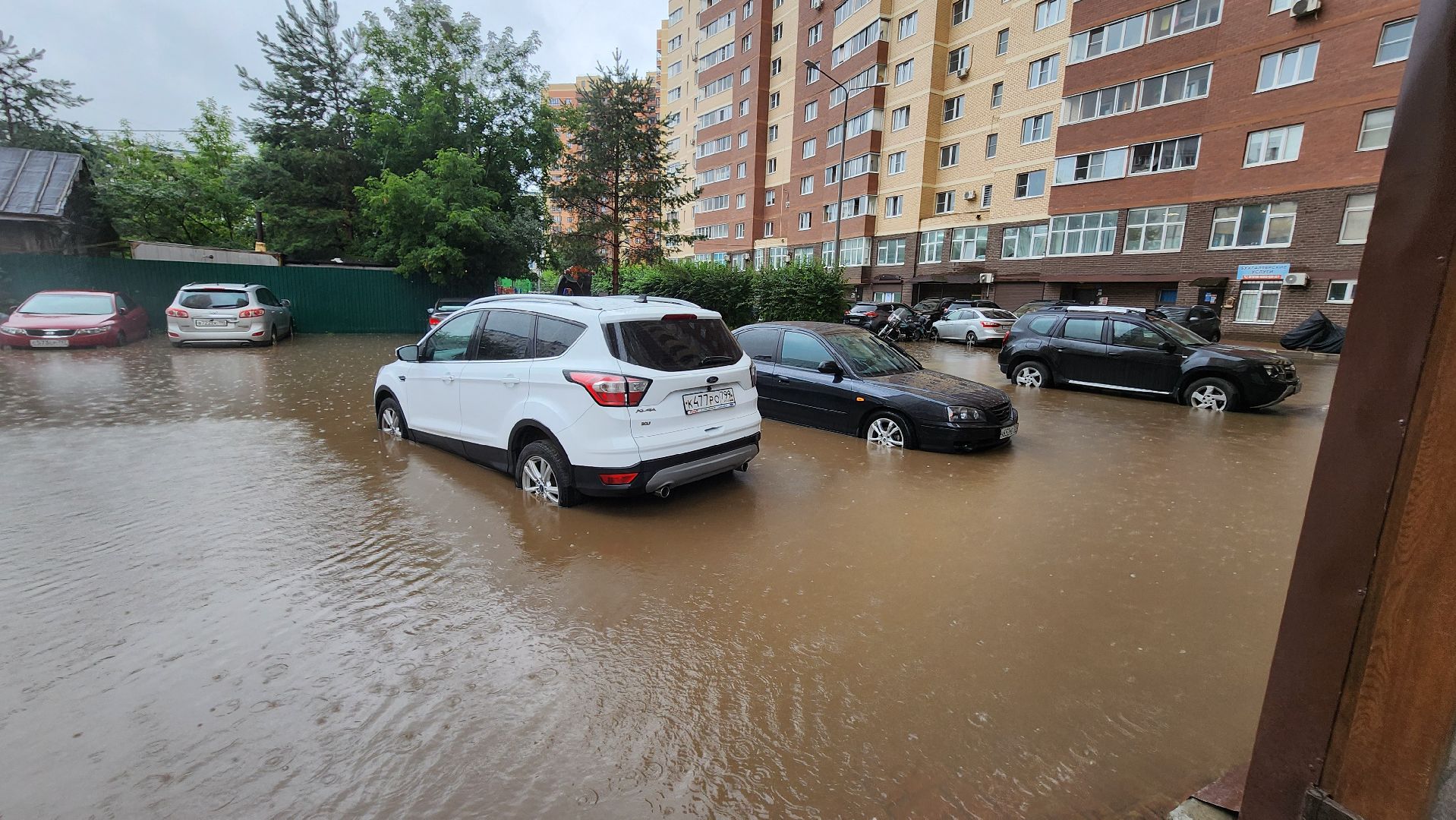солнечногорск, улица баранова, ливень, жкх, тропический дождь,