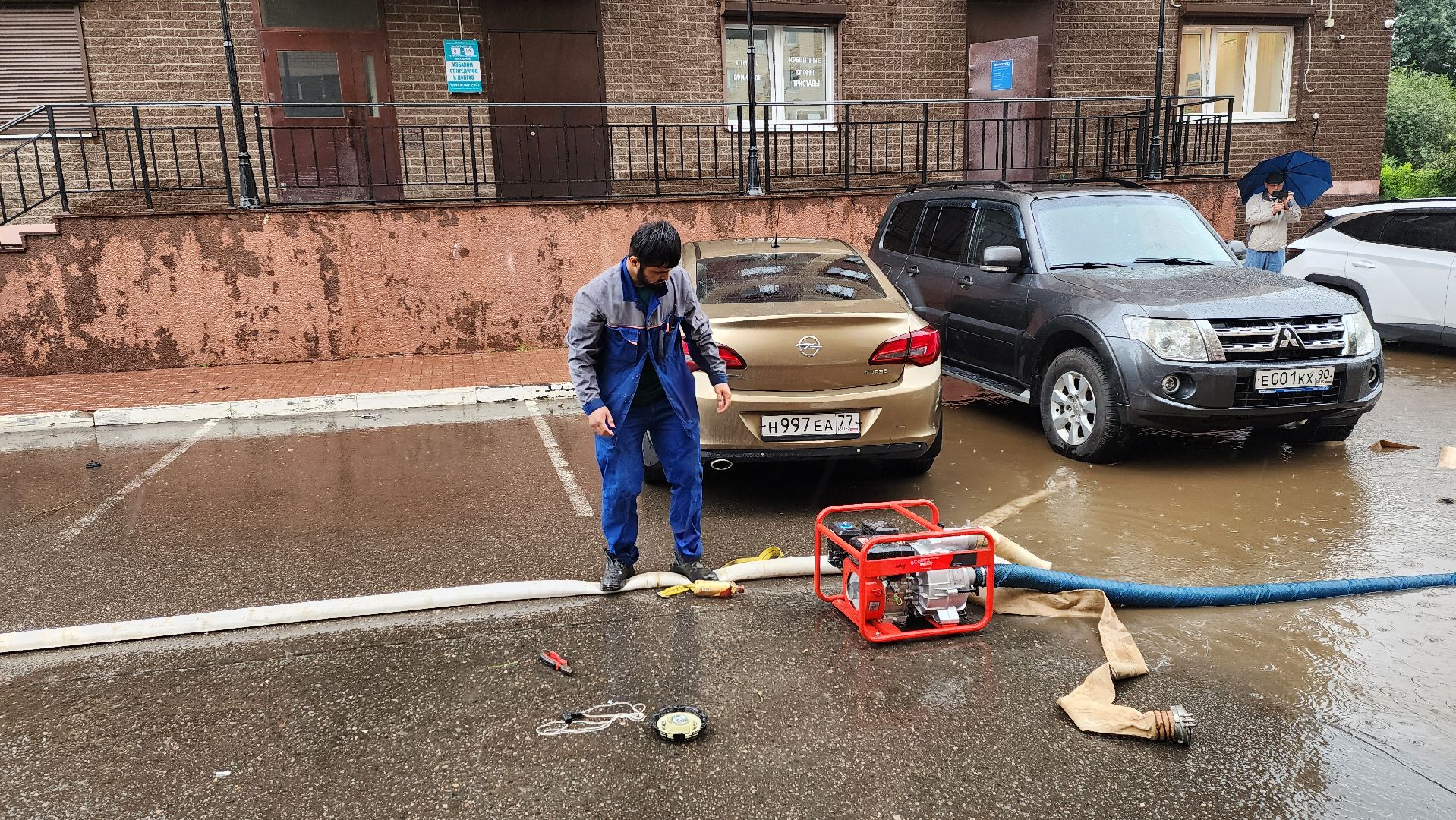 солнечногорск, улица баранова, ливень, жкх, тропический дождь,