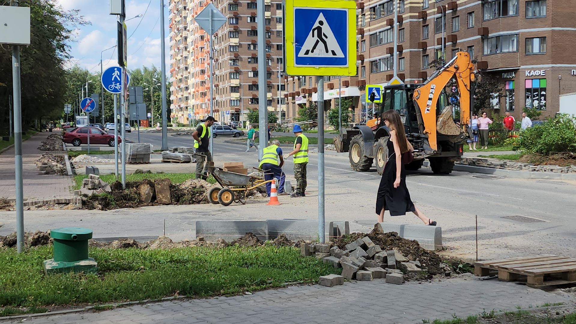 вертикалки, пушкино, новое пушкино,дорожный ремонт, ремонт асфальтового покрытия, бордюры, переход, подрядная организация,программа губернатора мо, президентские проекты,ремонт дороги,