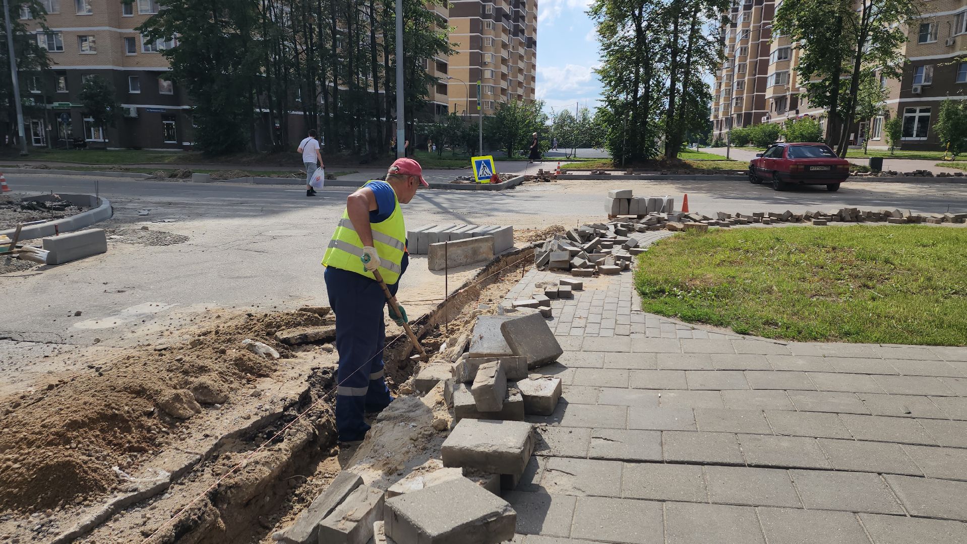 вертикалки, пушкино, новое пушкино,дорожный ремонт, ремонт асфальтового покрытия, бордюры, переход, подрядная организация,программа губернатора мо, президентские проекты,ремонт дороги,